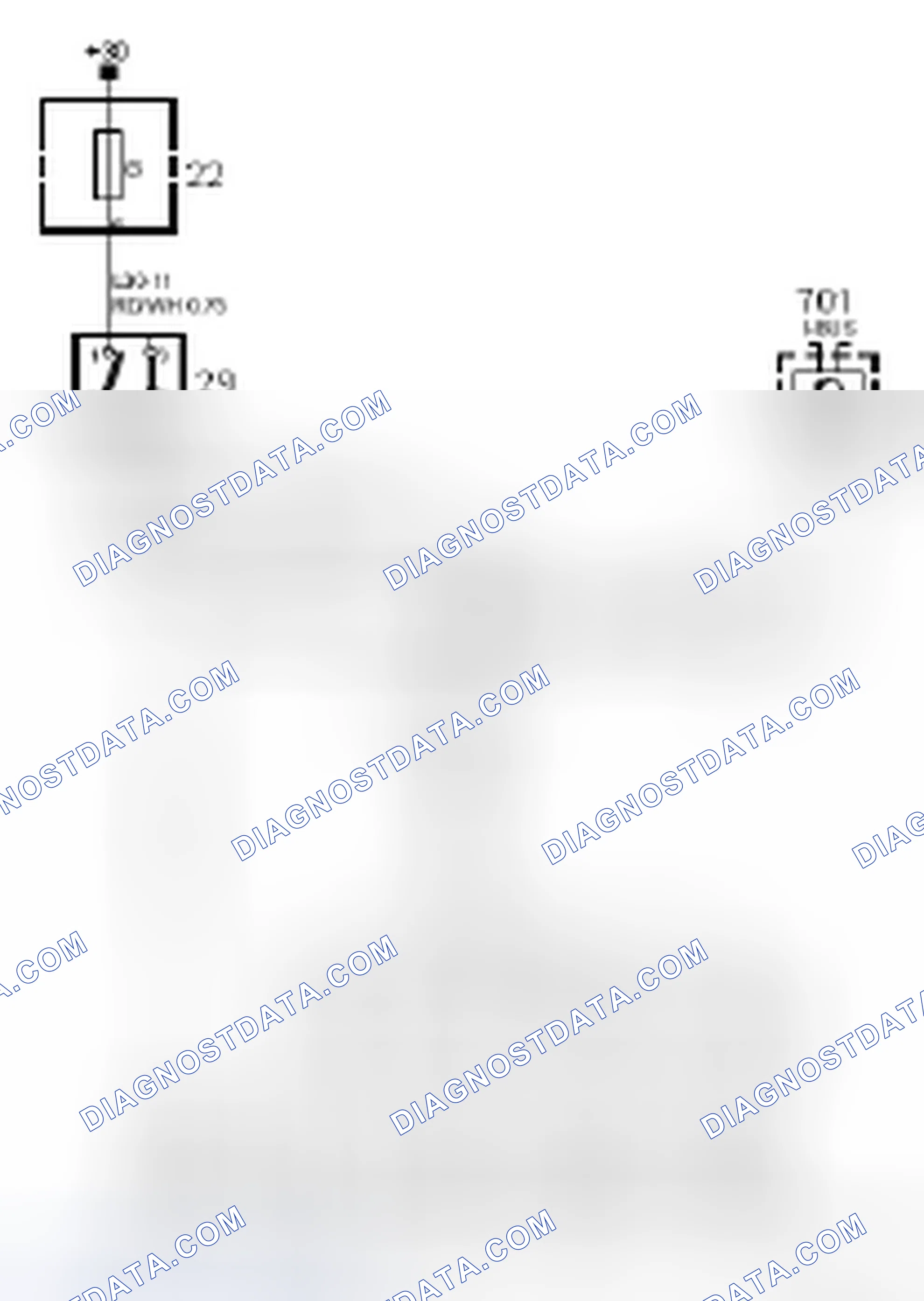Scheme 800: Fuse 6, instrument panel electrical center 22