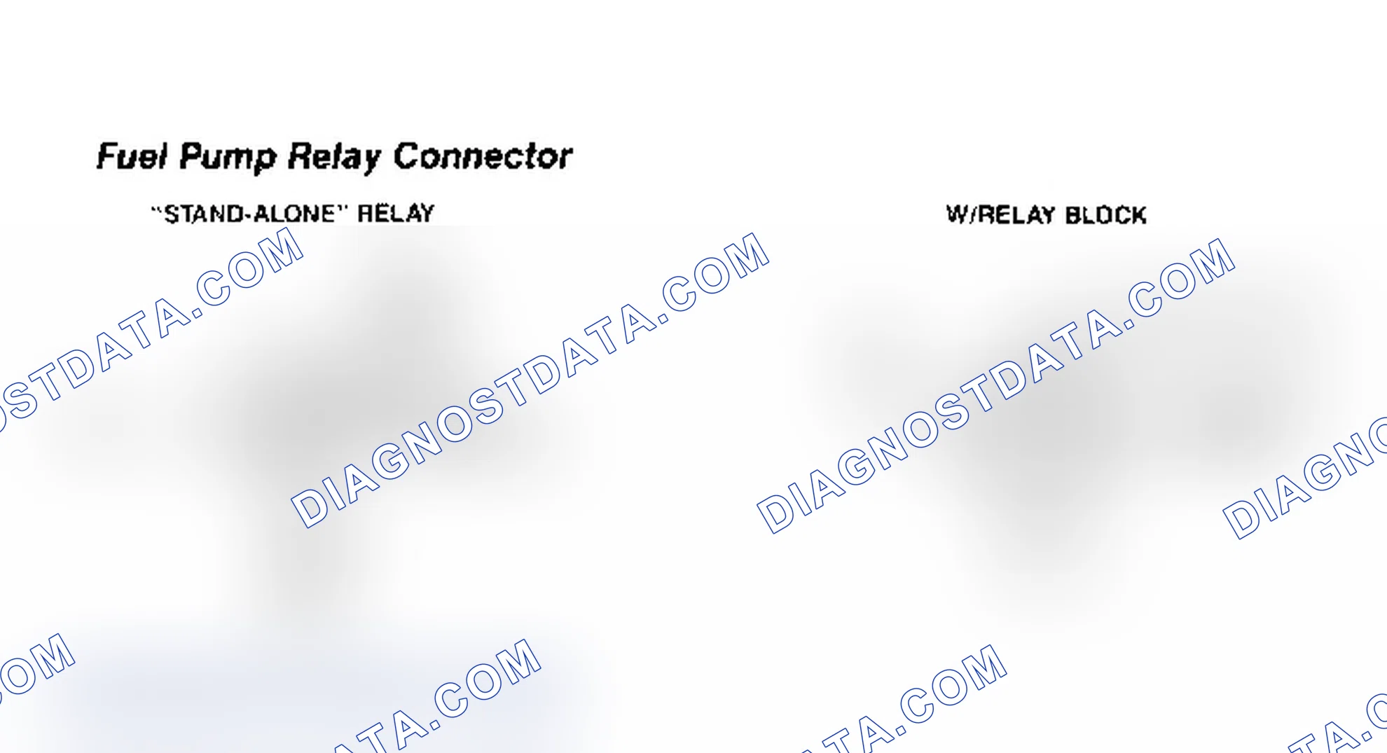 Scheme 43: Fuel Pump Relay Connector