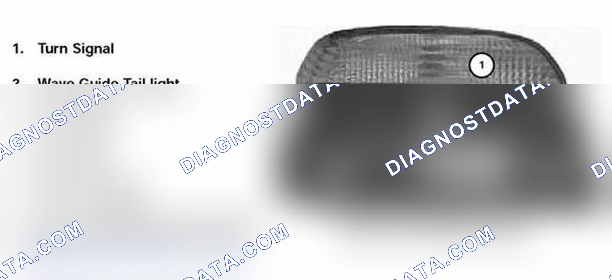 Scheme 235: Identifying Sedan Left Tail Light Housing