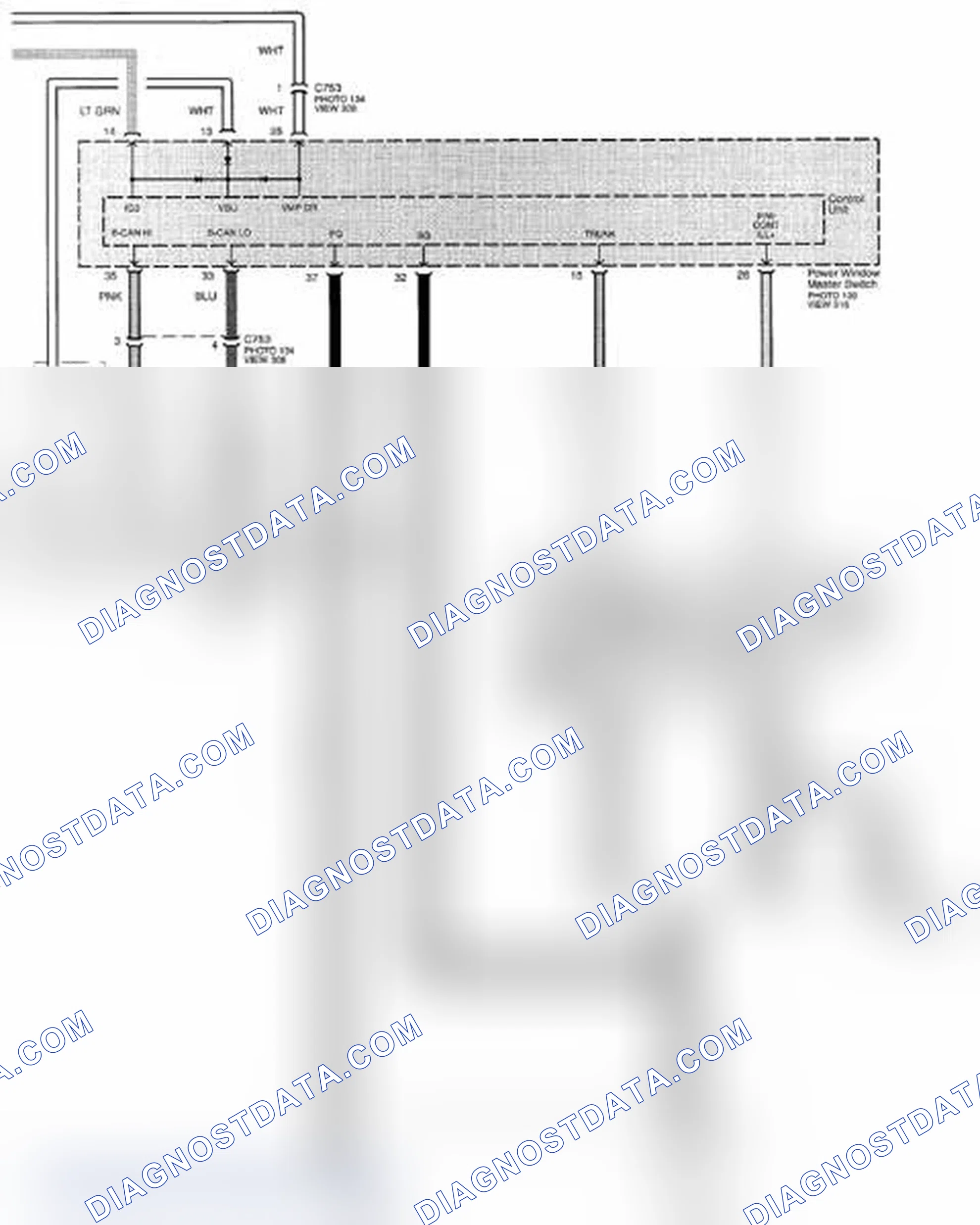 Scheme 399: Trunk Lid Opener Circuit Diagram (Page 134-3)