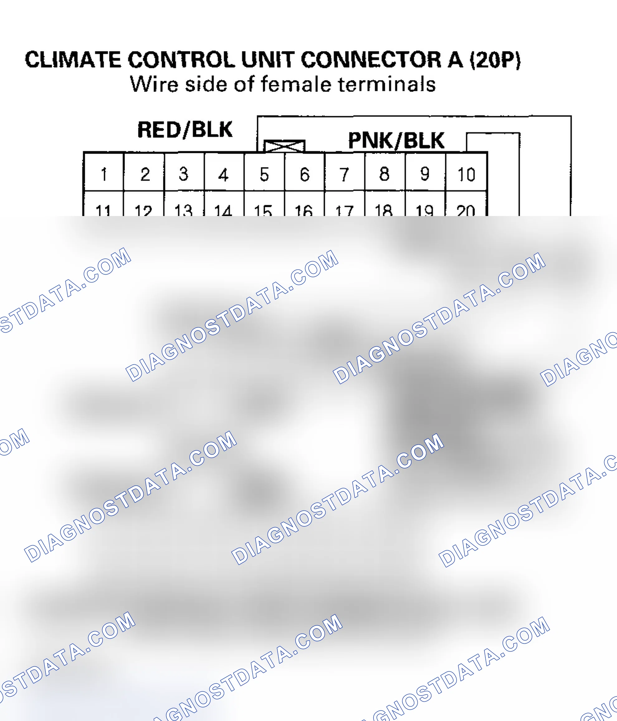 Scheme 40: DTC B1233 or DTC indicator I: An Open in the Driver's Air Mix Control Motor Circuit