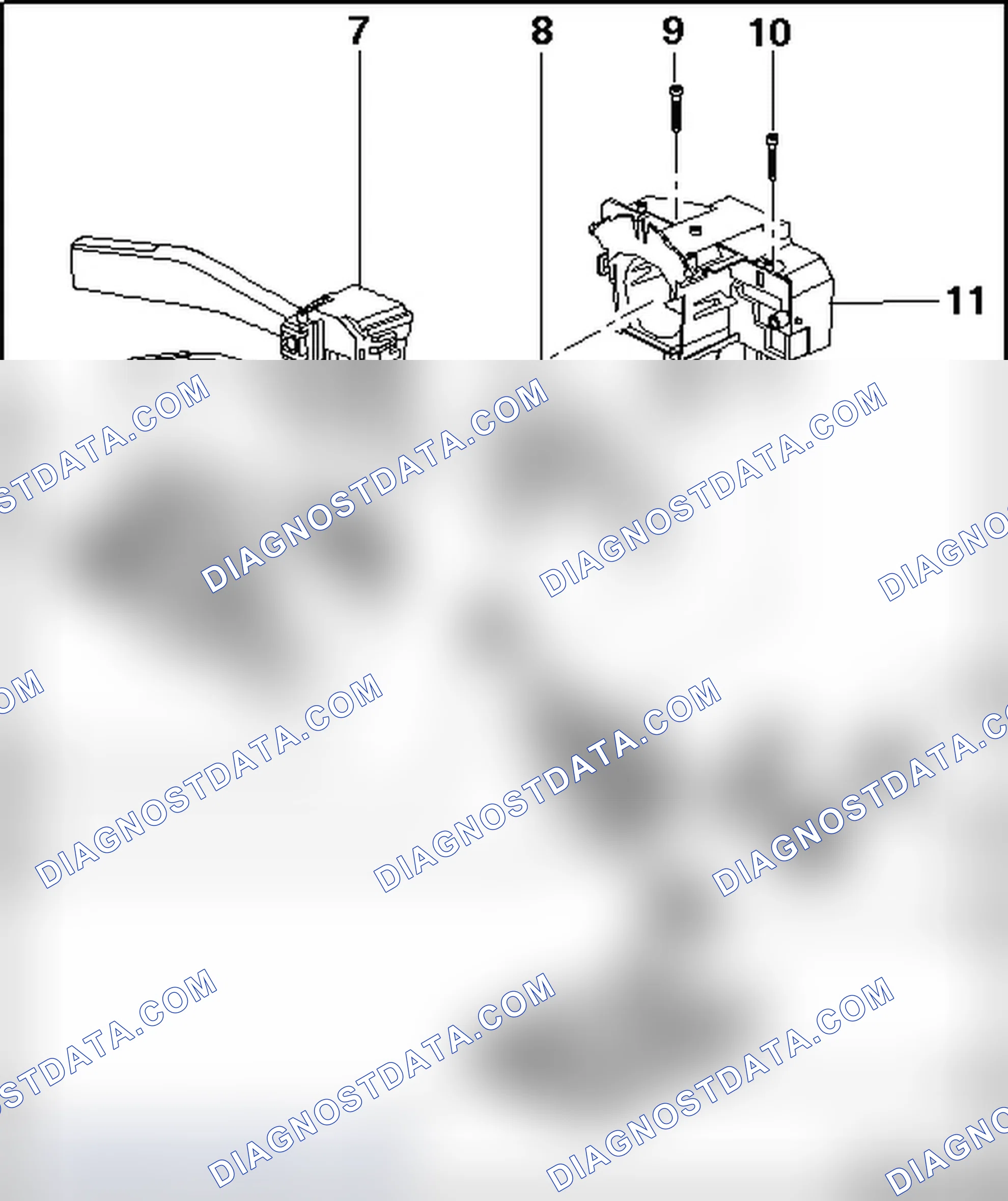 Scheme 10: LOCK CYLINDER, IGNITION SWITCH, STEERING LOCK OVERVIEW