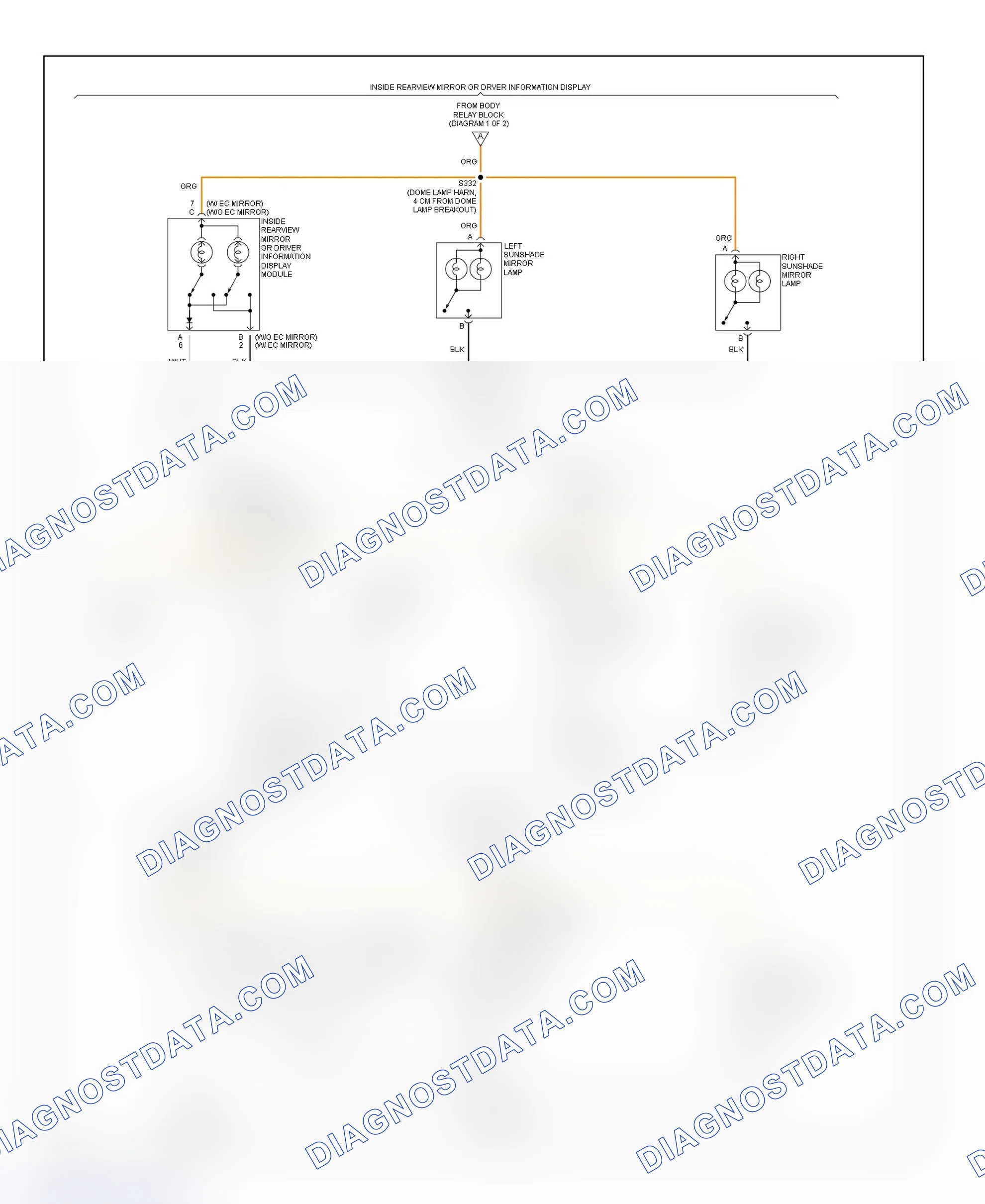 Scheme 11: Illumination/Interior Lights Wiring Diagram (Blazer, Bravada, Envoy & Jimmy - 2 Of 3)