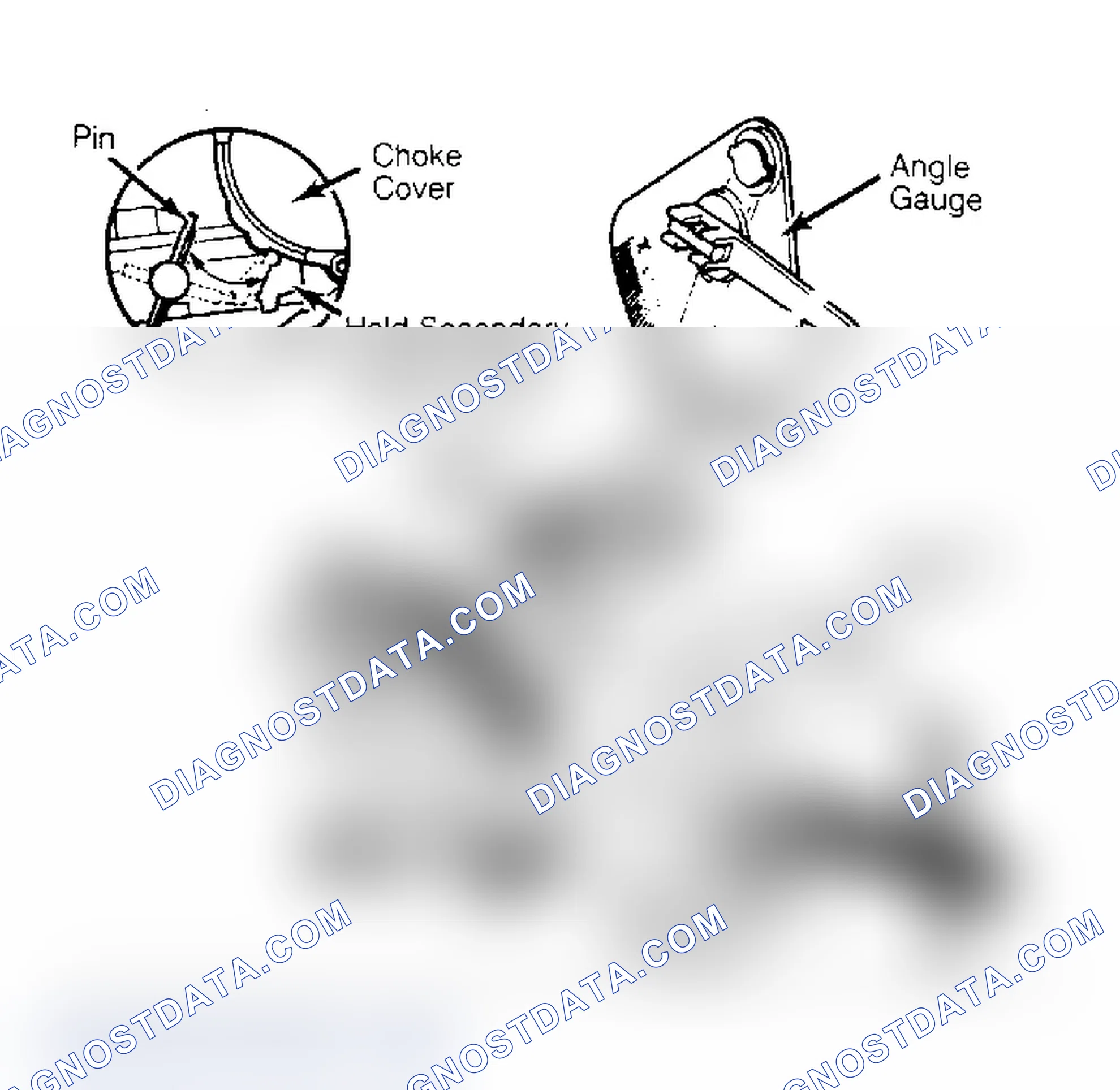Scheme 17: Choke Unloader Adjustment Bend tang to adjust.