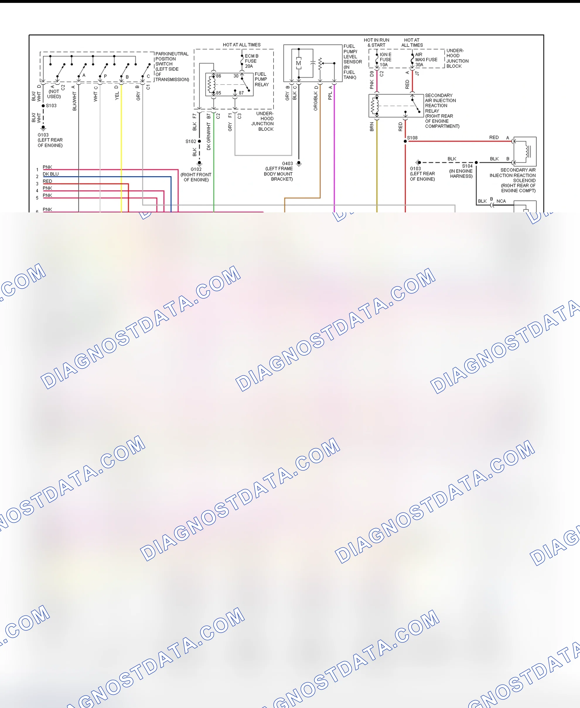 Scheme 21: PCM Wiring Diagram (Sierra & Silverado - 4.3L VIN W - 2 Of 4)