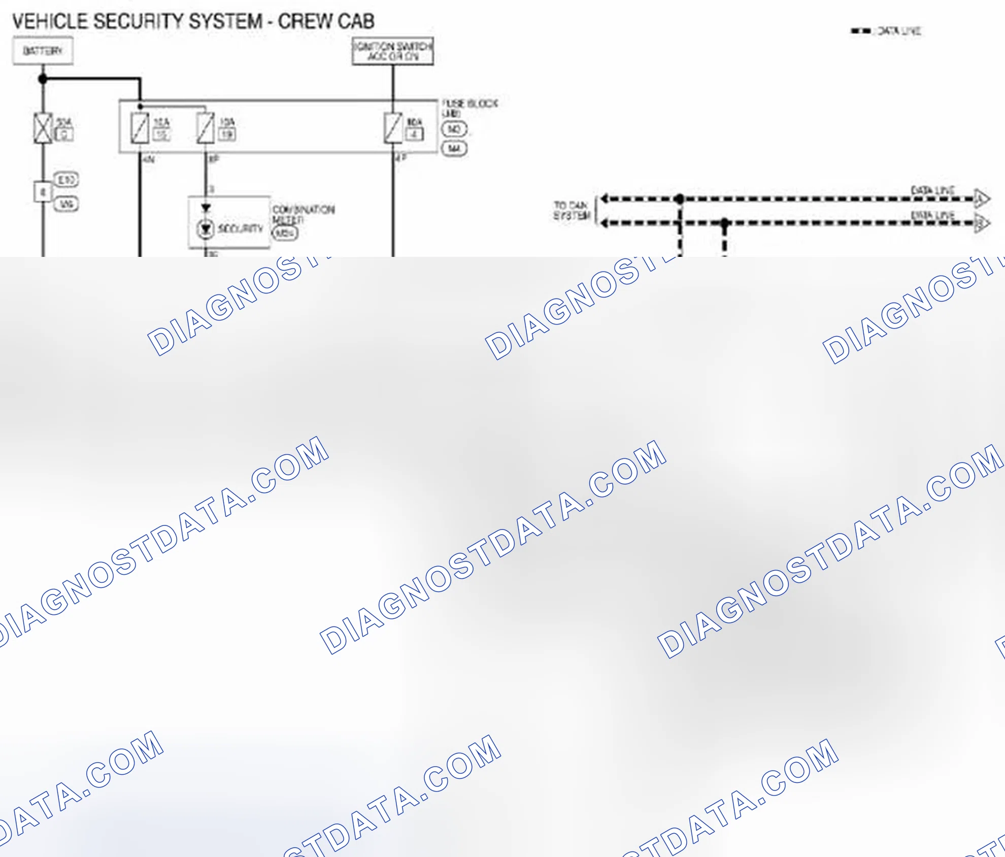 Scheme 257: Vehicle Security System: Wiring Diagram [Crew Cab]