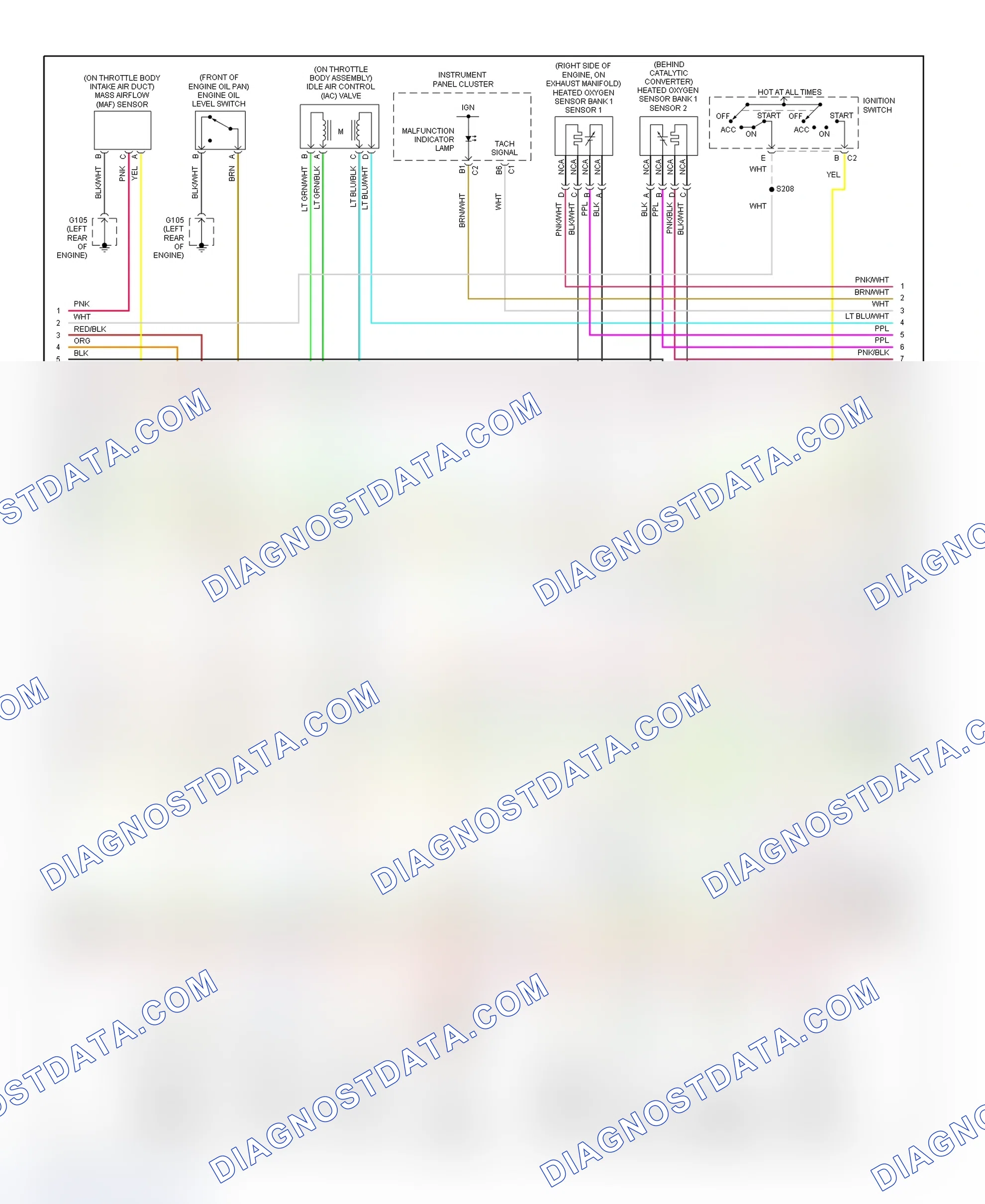 Scheme 13: PCM Wiring Diagram (Aurora - 3.5L - 3 Of 4)