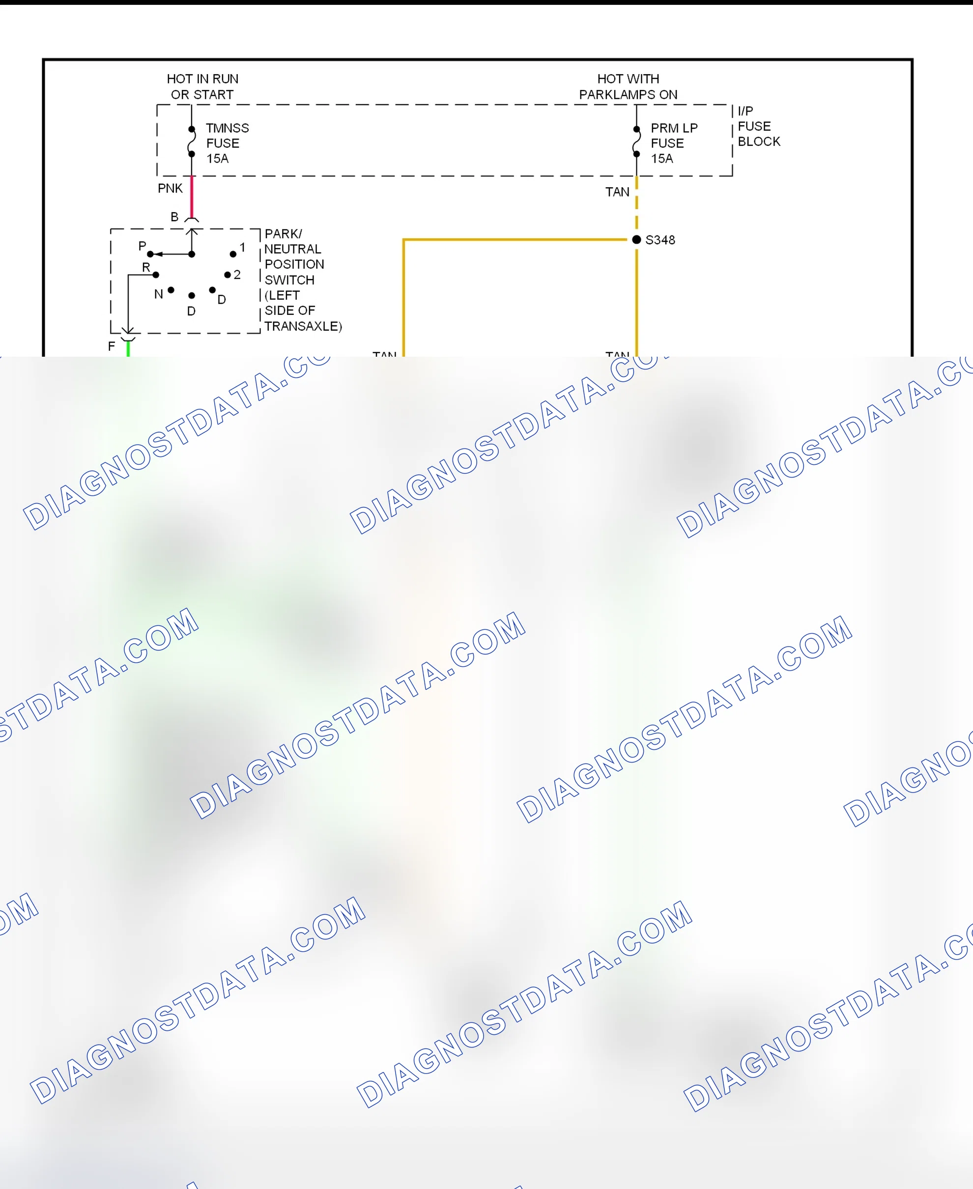 Scheme 46: Back-Up Lights Wiring Diagram (Aurora & Riviera)