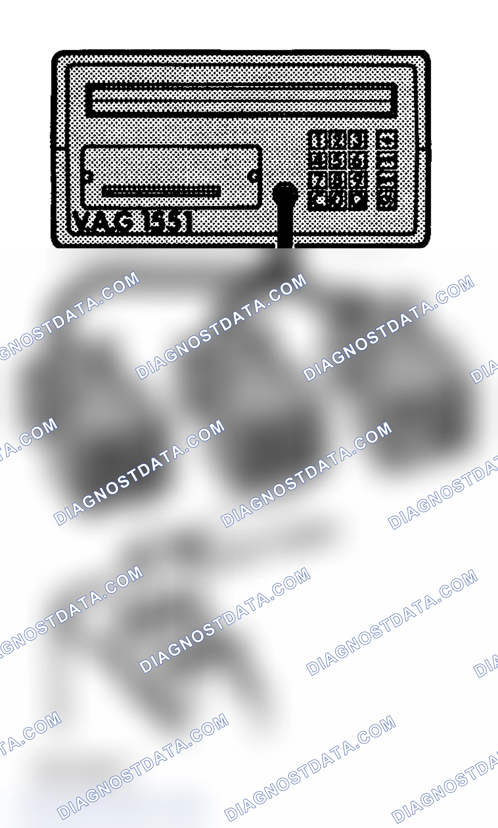 Scheme 7: Connecting Diagnostic Tester (VAG 1551)