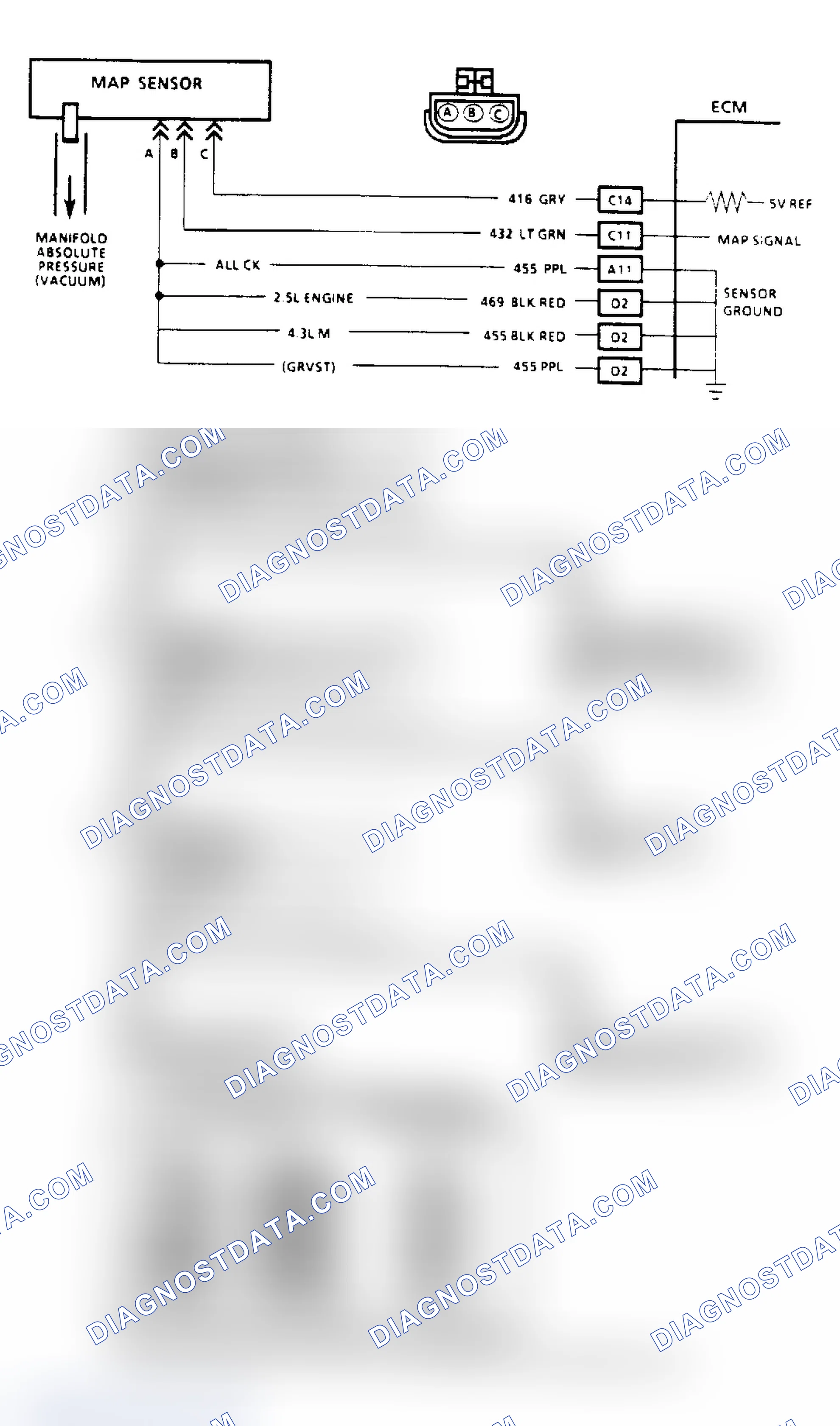 Scheme 67: Code 34, MAP Sensor (Signal Voltage Low)