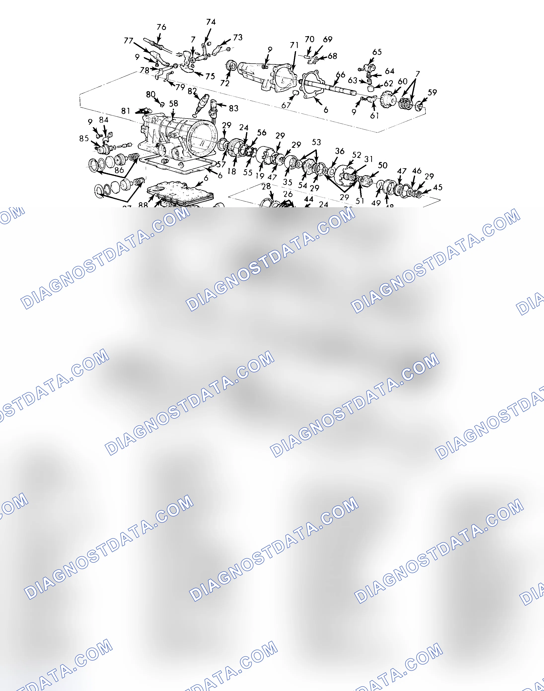 Scheme 22: TRANSMISSION DISASSEMBLY