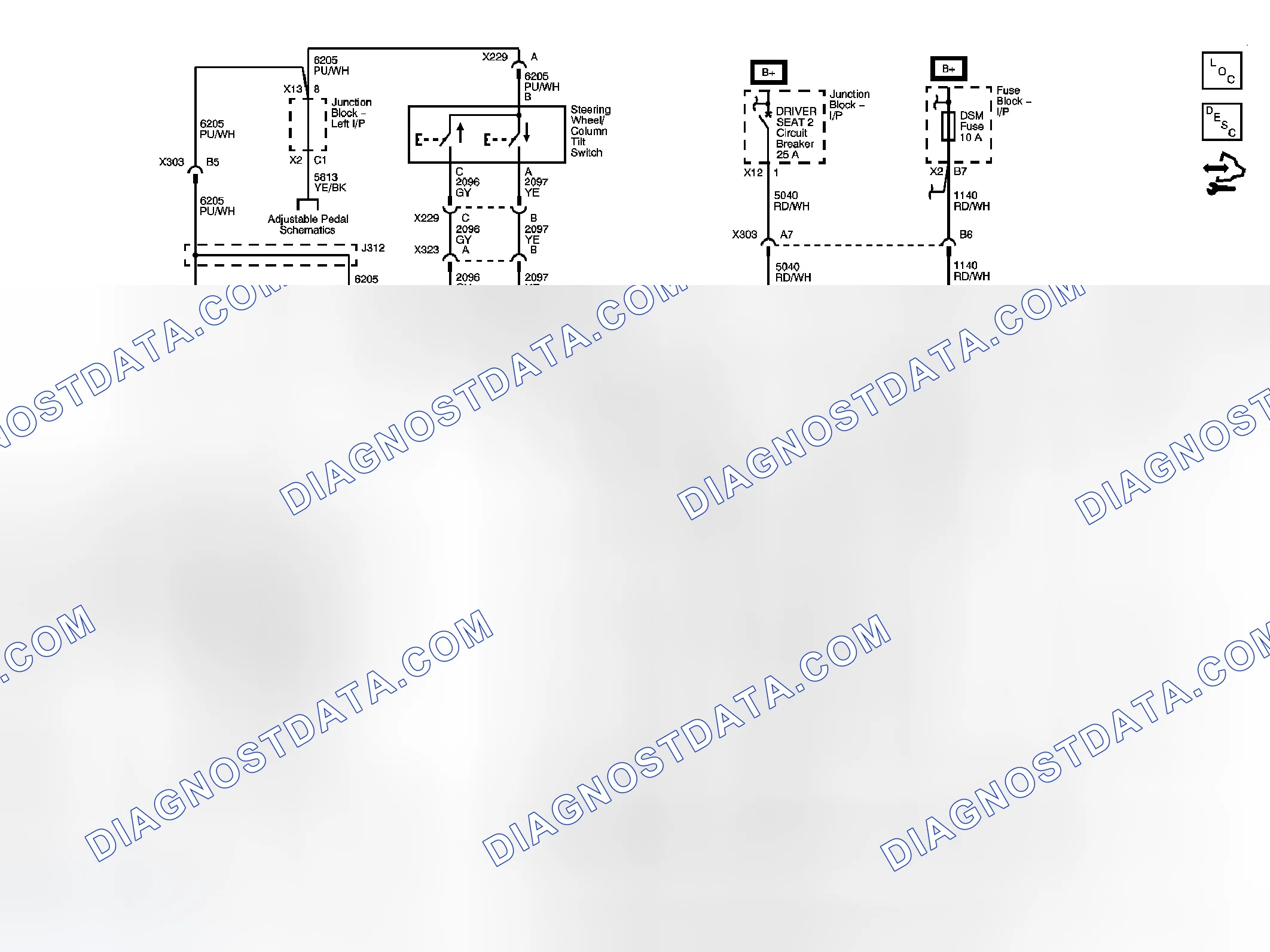 Scheme 2: Tilt/Telescoping Steering Column Schematics