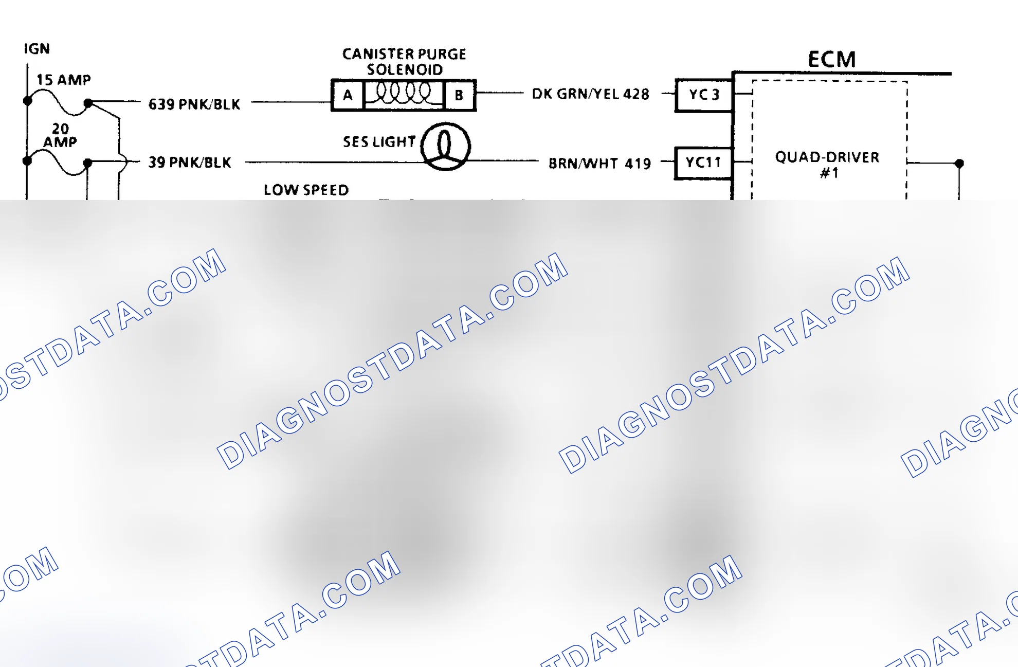 Scheme 140: CODE 26, QUAD-DRIVER CIRCUIT - 3.8L H BODY