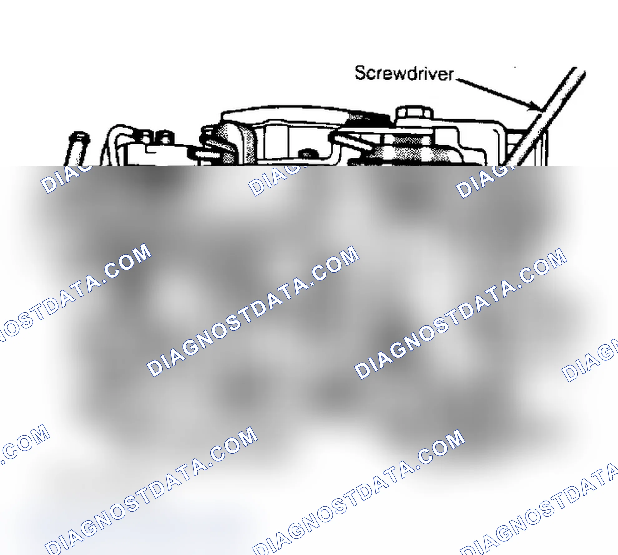 Scheme 5: 2.6L Curb Idle Speed Adjusting Screw Location
