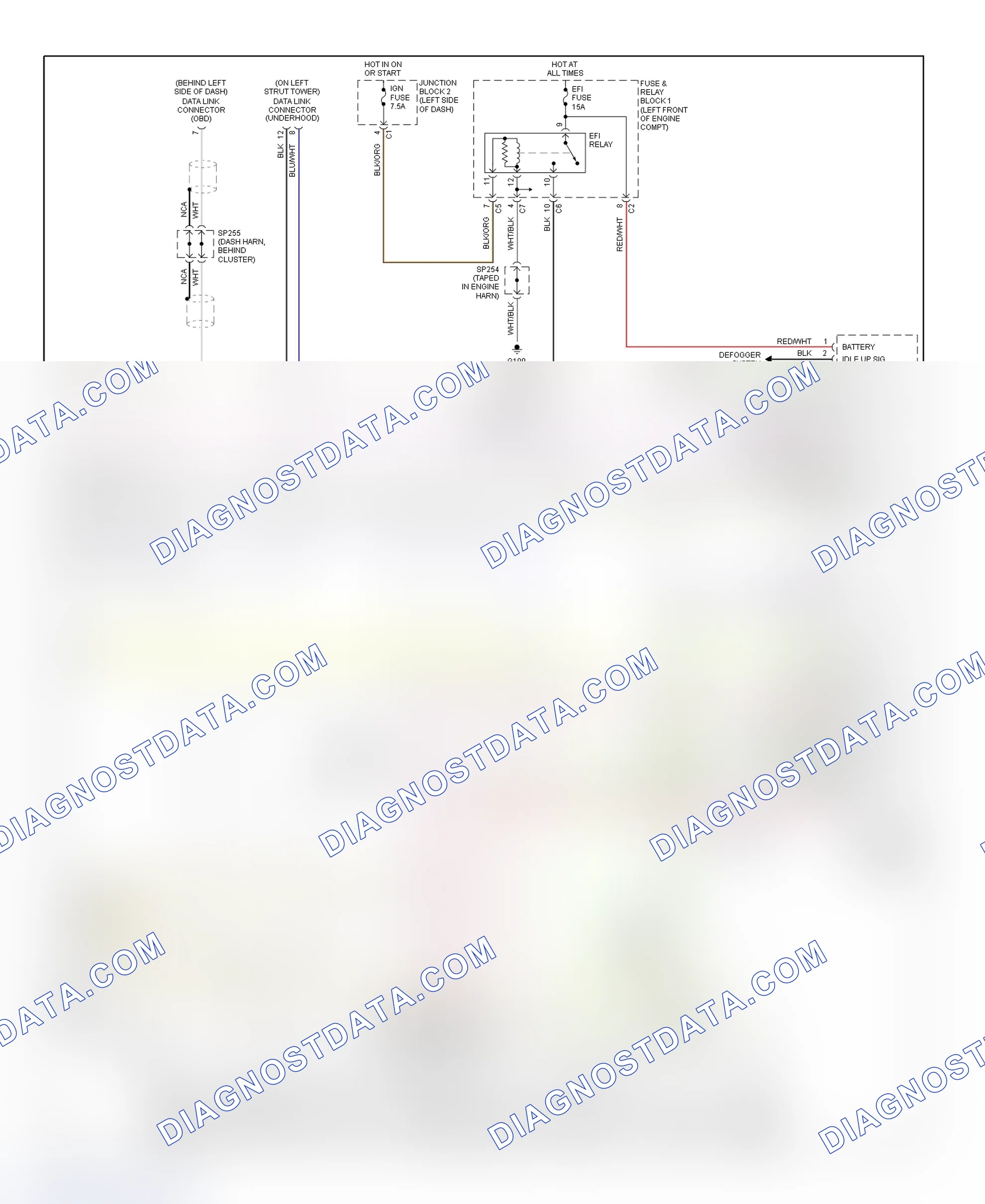 Scheme 150: PCM Wiring Diagram (Prizm - 1.8L Without 4-Speed A/T - 3 Of 3)