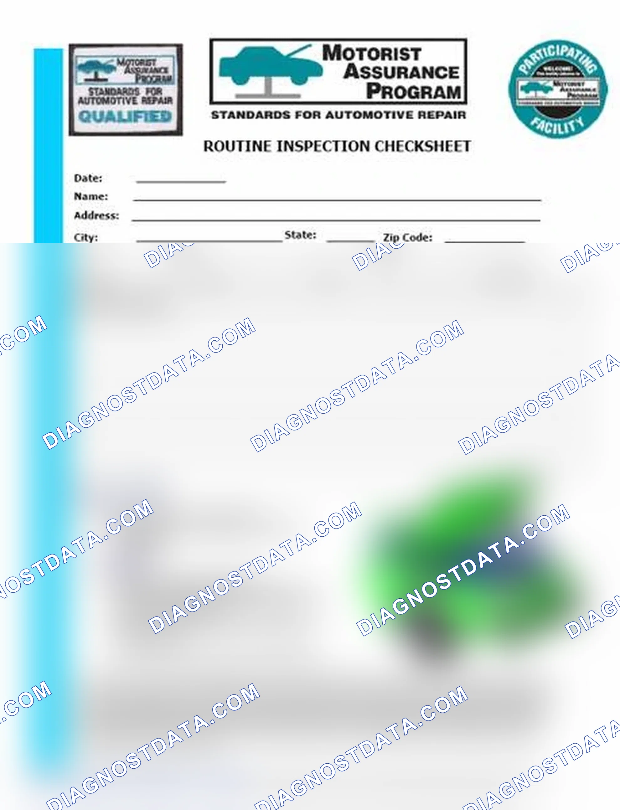 Scheme 26: Routine Inspection Checksheet (1 Of 2)