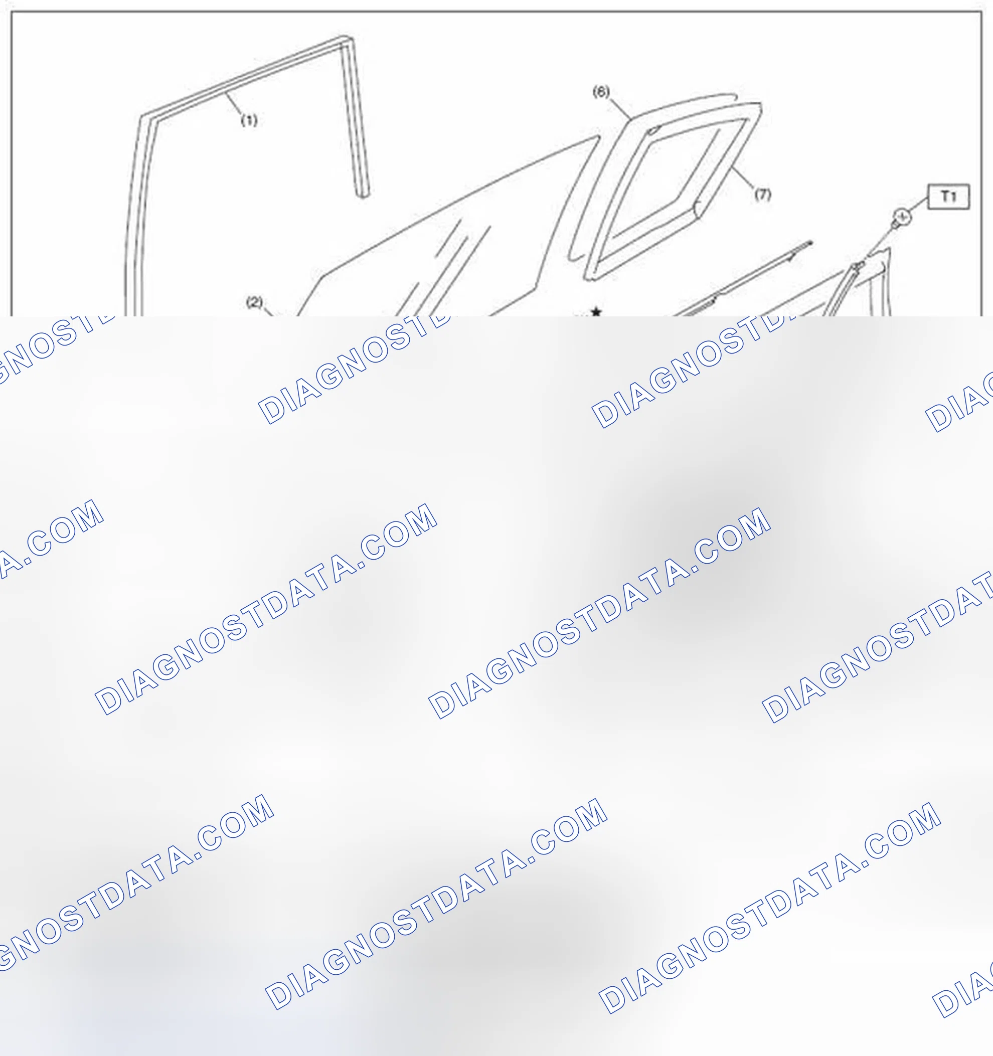 Scheme 10: REAR DOOR GLASS