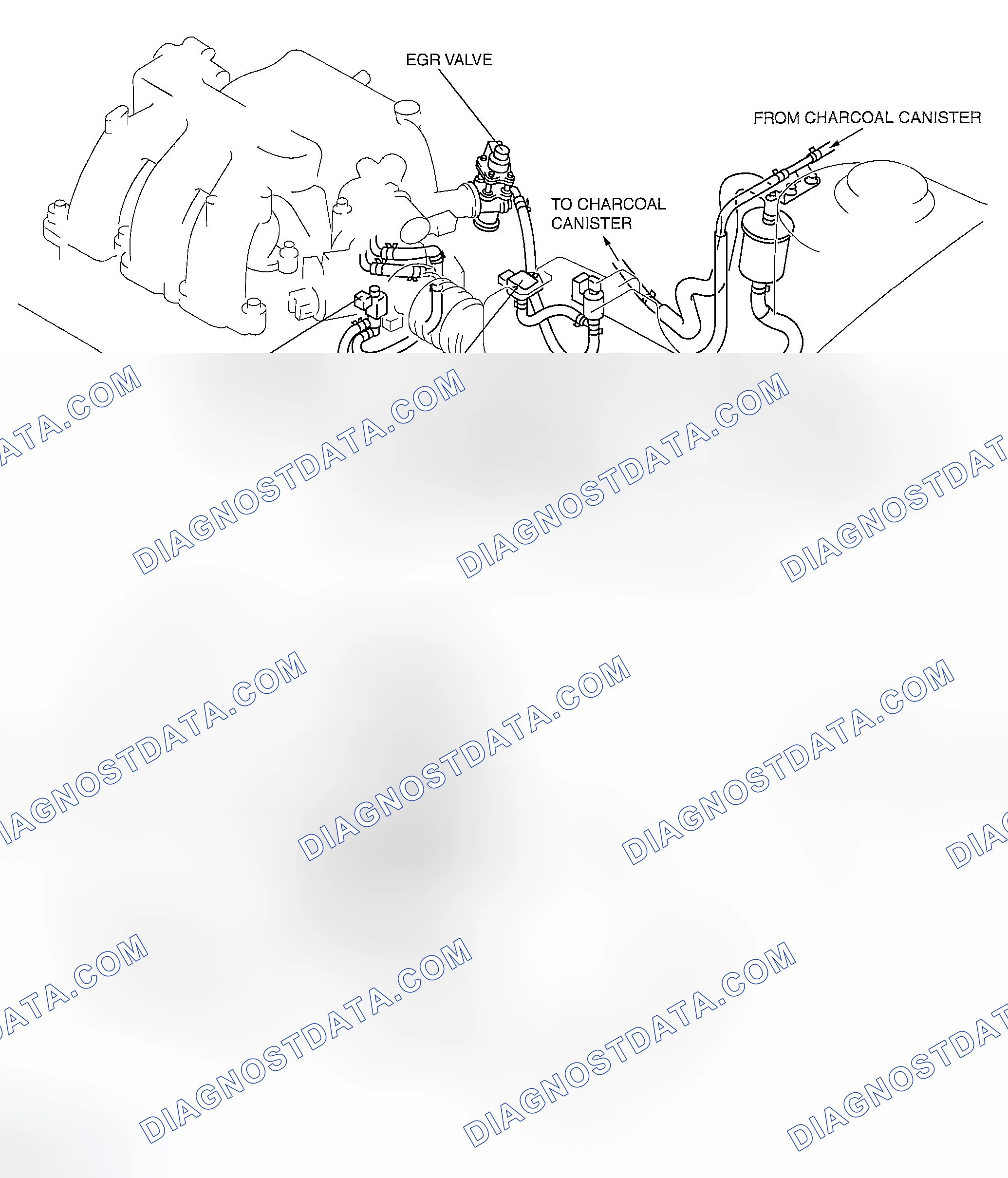 Scheme 132: VACUUM HOSE ROUTING DIAGRAM