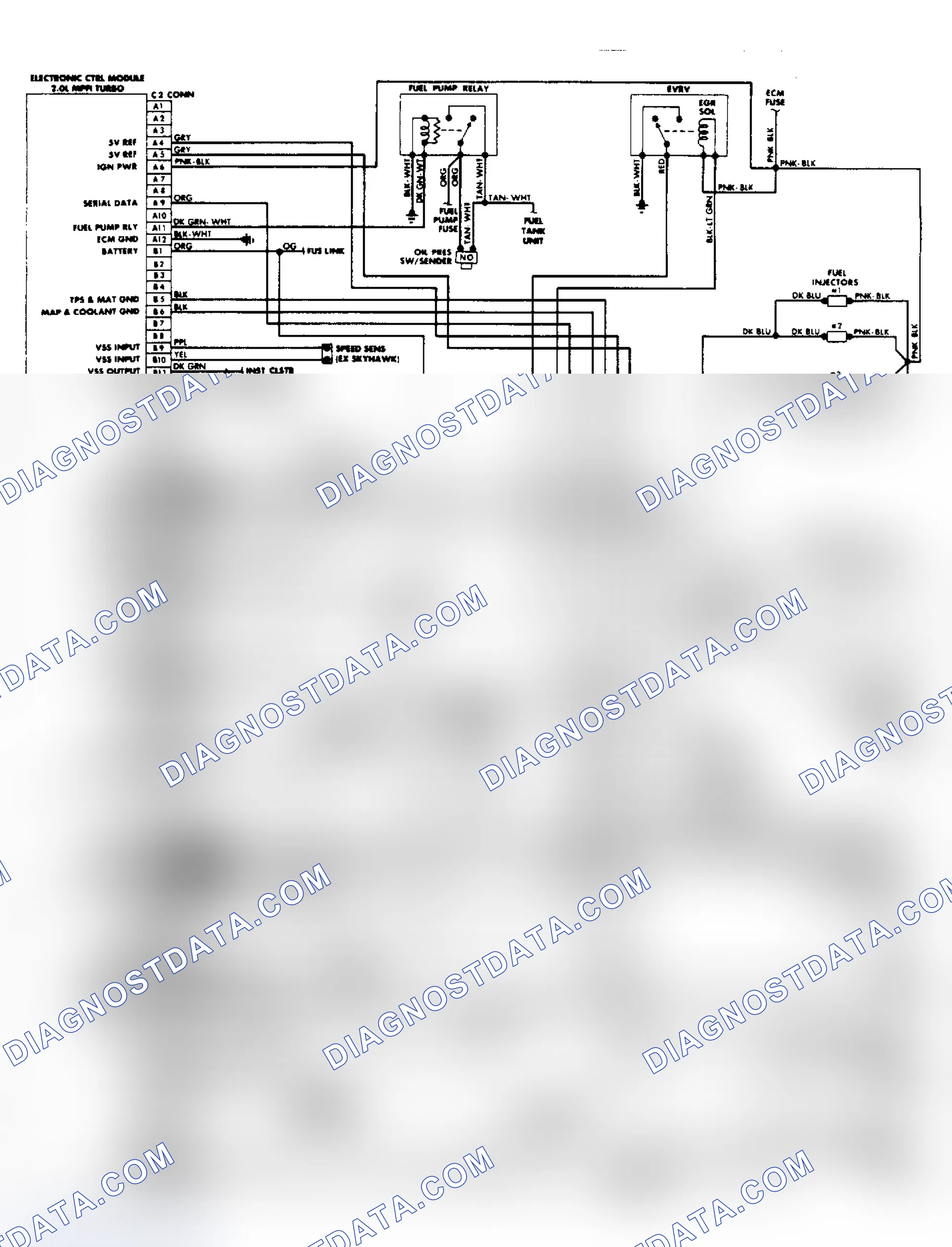 Scheme 32: Wiring Diagram: 2.0L Turbo Port Fuel Injection System