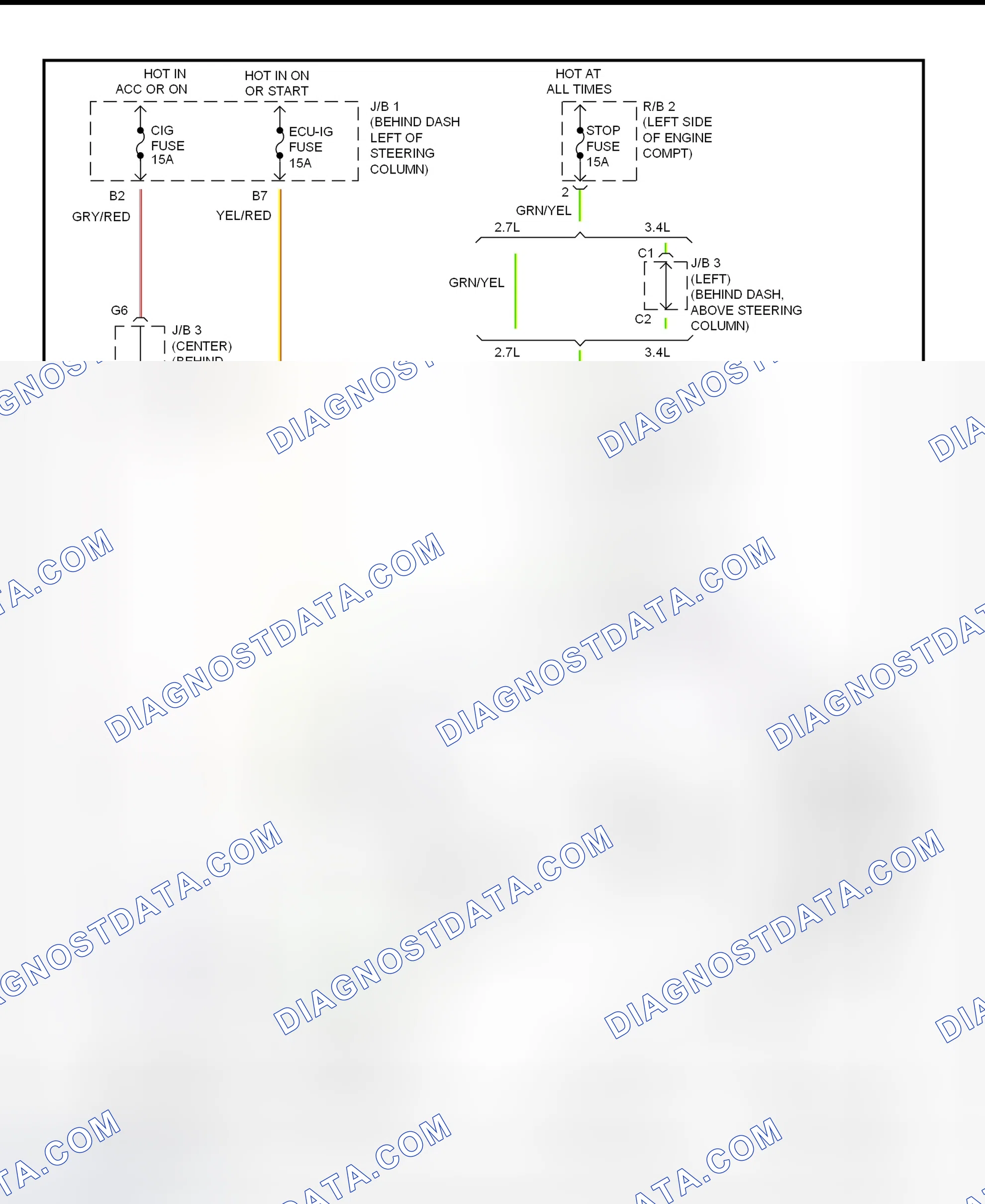 Scheme 112: Shift Lock System Wiring Diagram (Toyota Tacoma - Floor Shift)