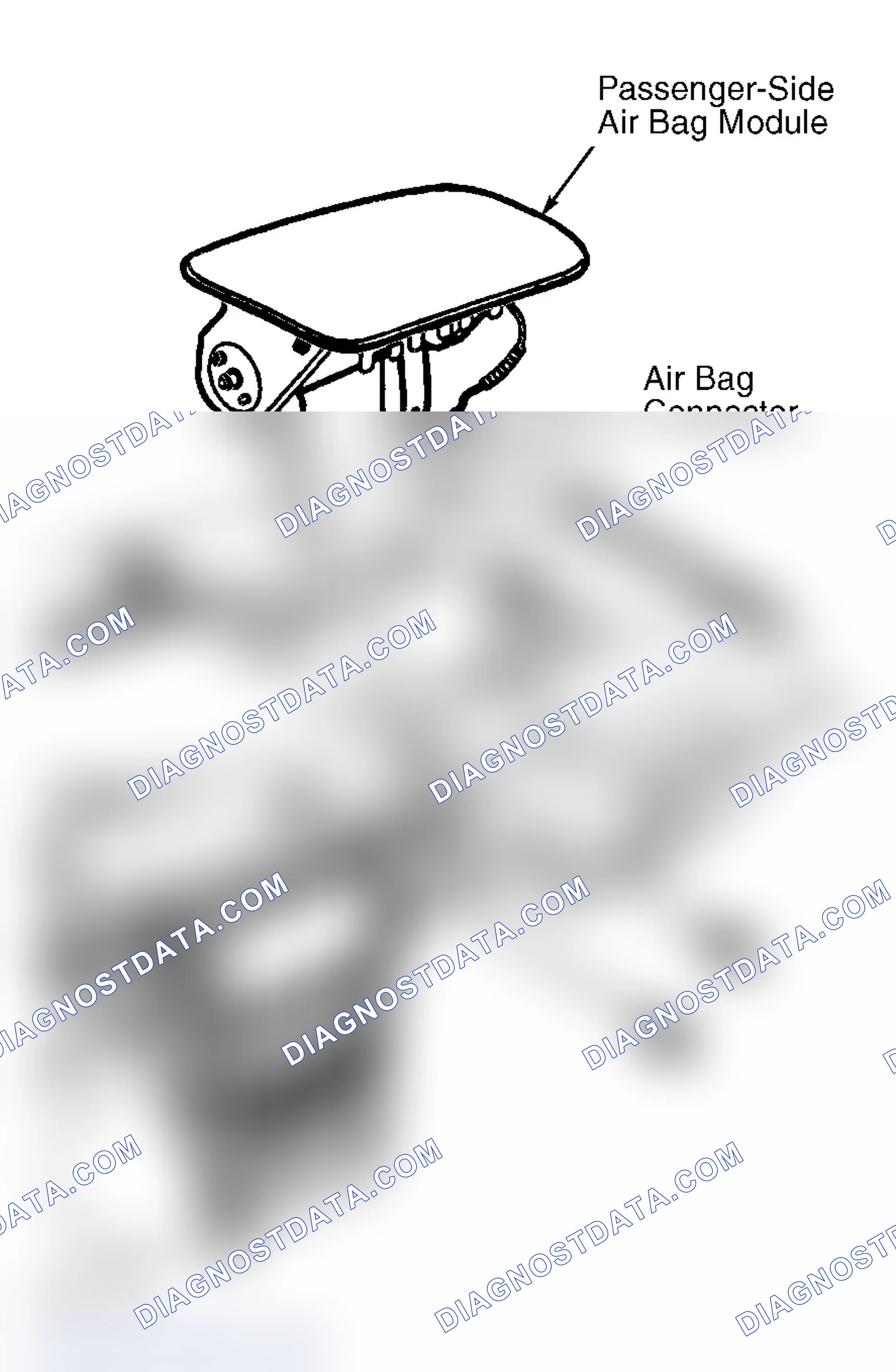 Scheme 6: Identifying Passenger-Side Air Bag Connector ("N" Body)
