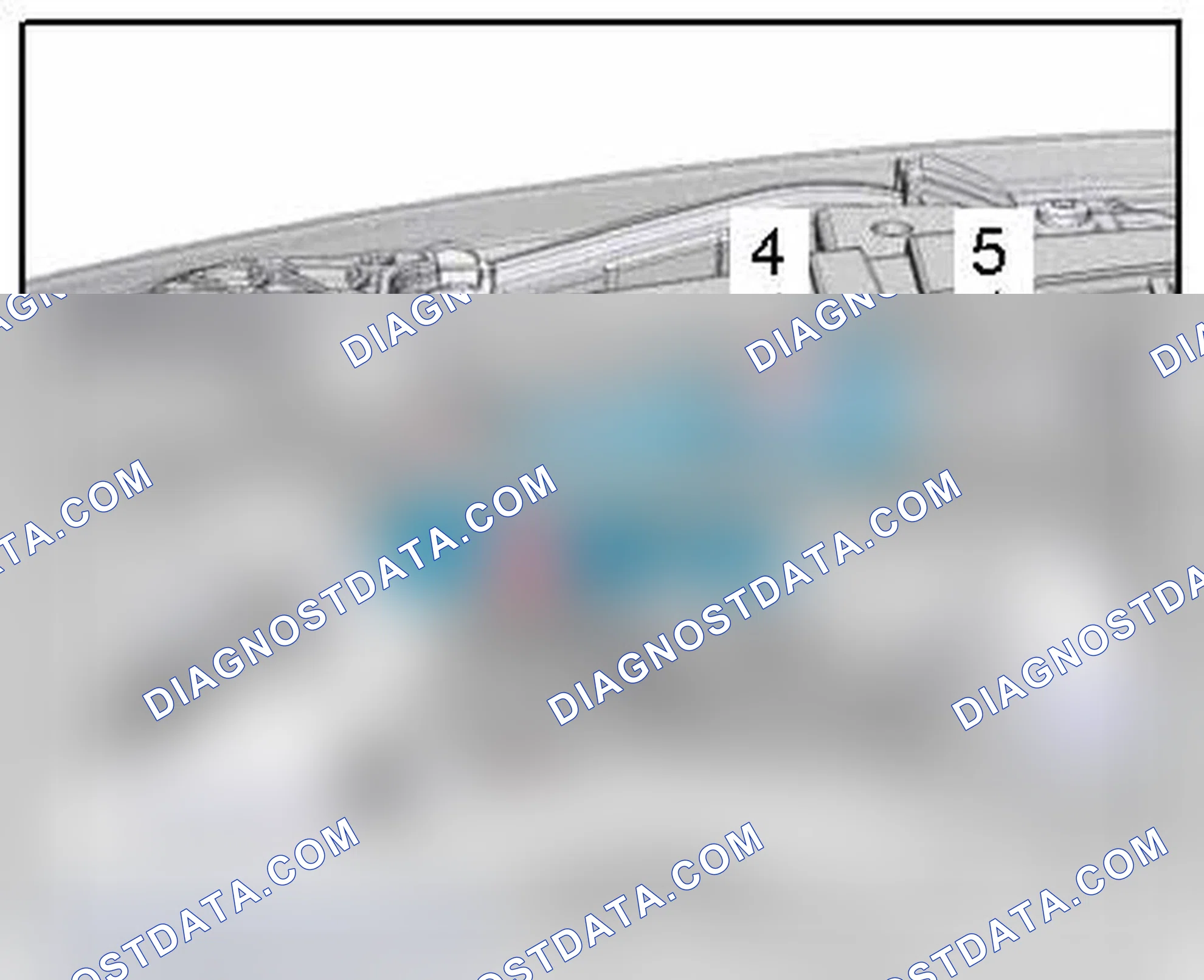 Scheme 233: UPPER HEADLAMP HOUSING MOUNT, FROM MY 2013