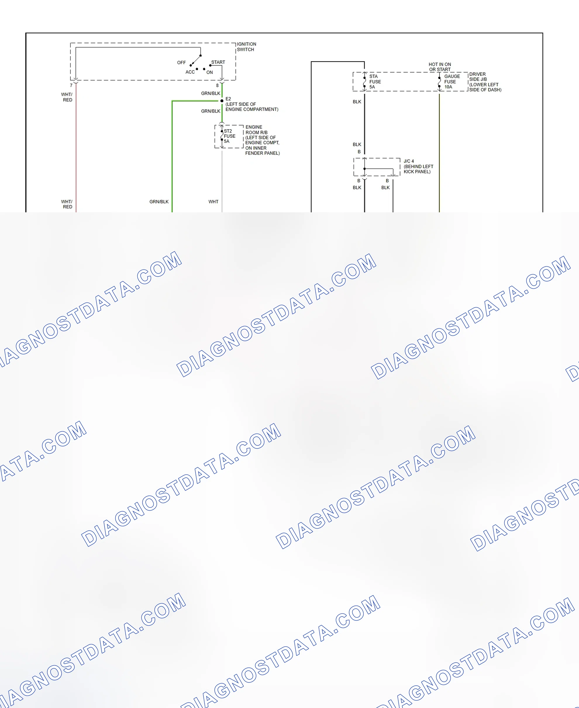 Fig. 34: Starting System Wiring Diagram (Tundra)