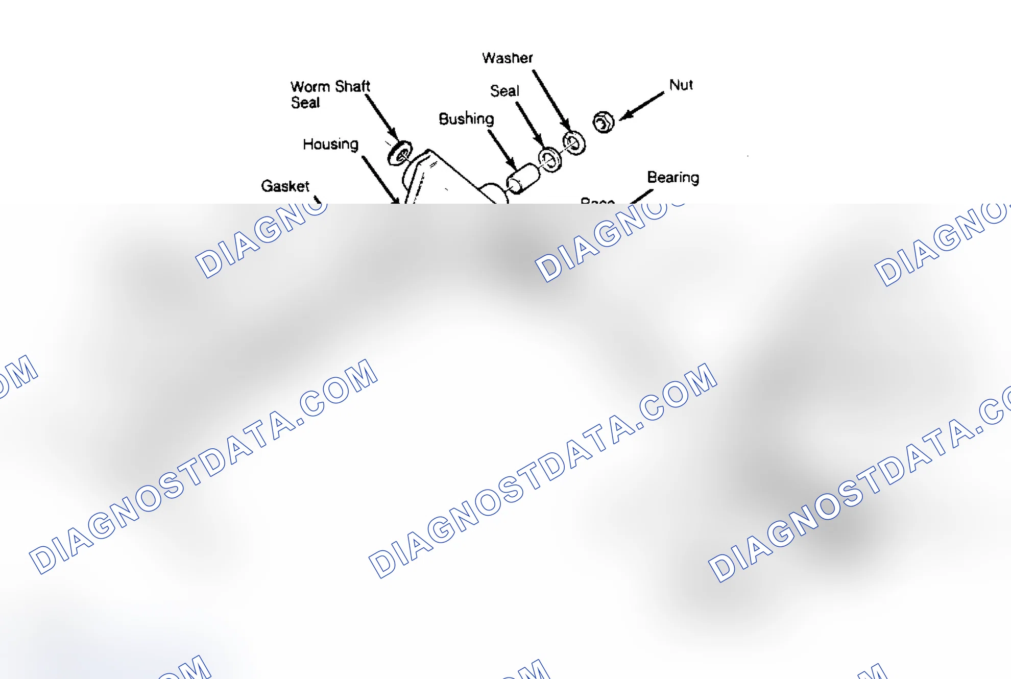 Scheme 4: Exploded View of Saginaw Model 525 Steering Gear (Typical)