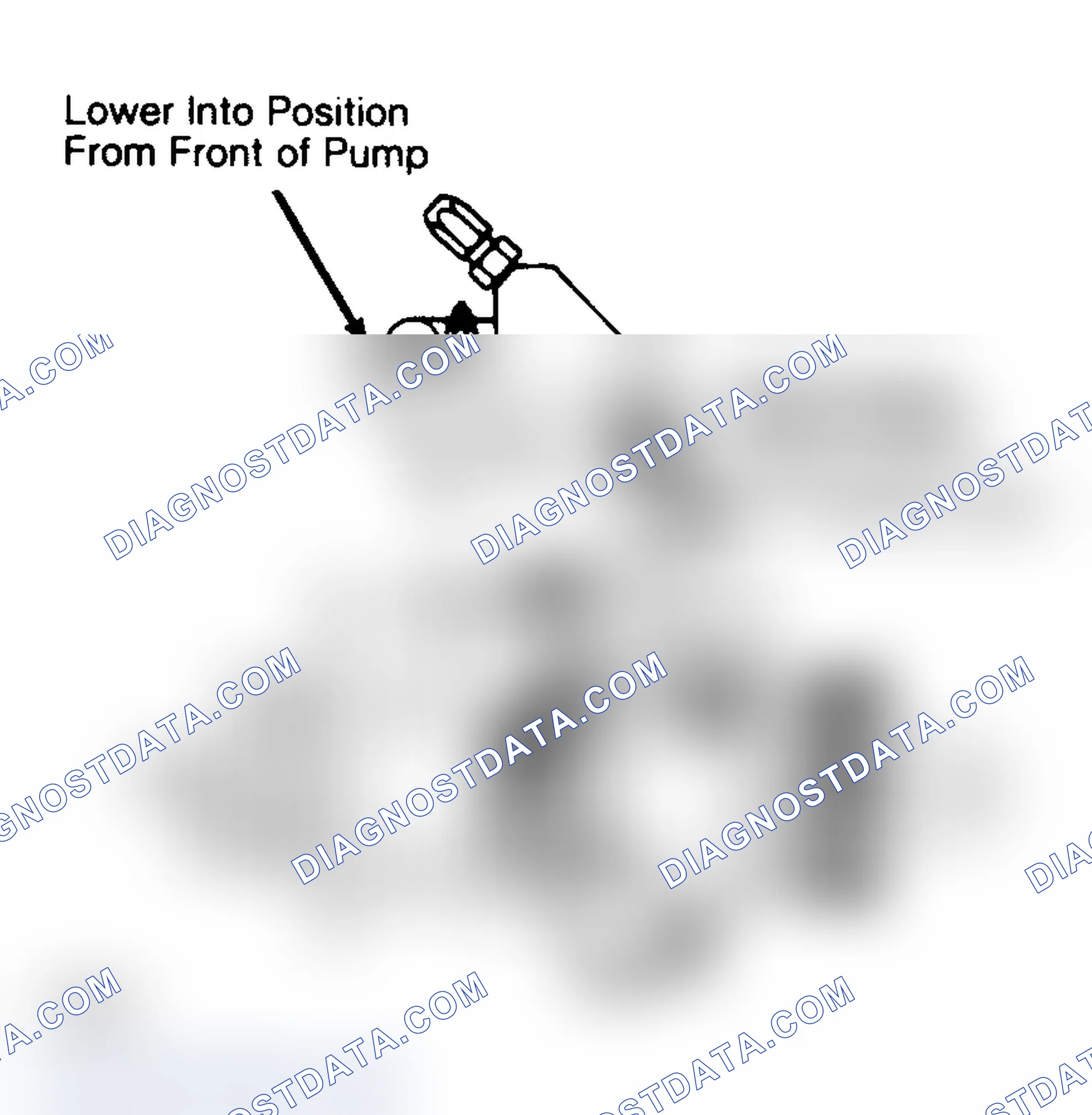 Scheme 51: Injection Pump Cover Installation Screws must be removed from cover before installing cover to prevent screws from falling into pump.