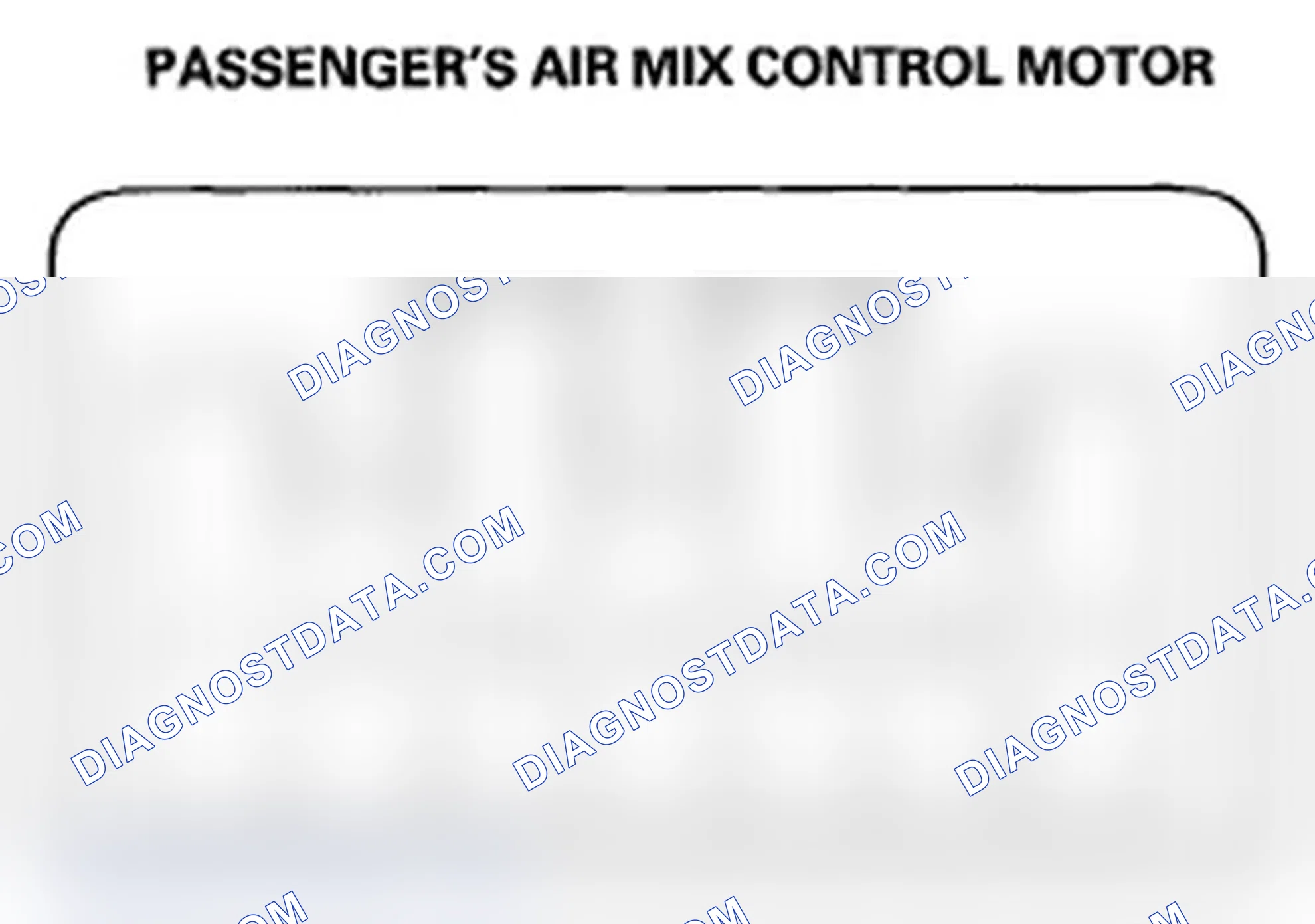 Scheme 174: Passenger's Air Mix Control Motor Test