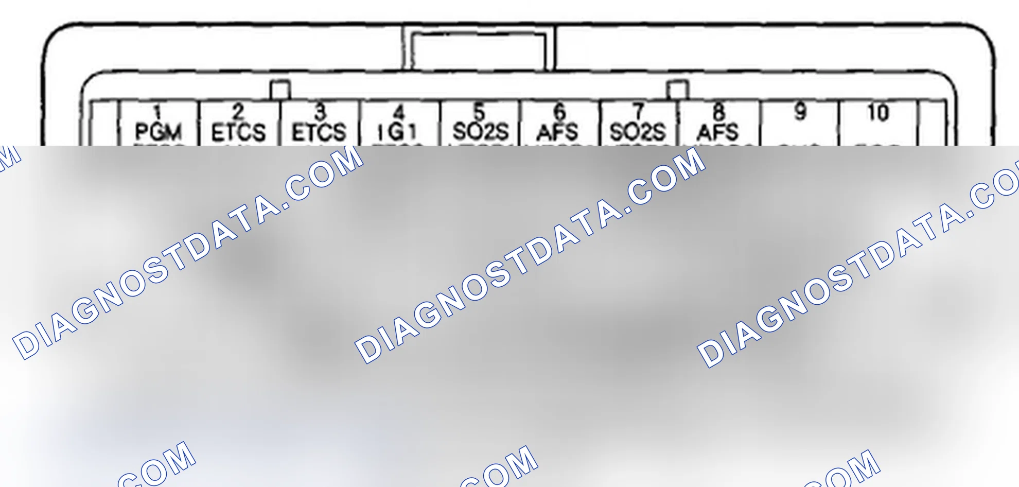 Scheme 290: ECM/PCM Inputs and Outputs at ECM/PCM Connector C (o) (49P)