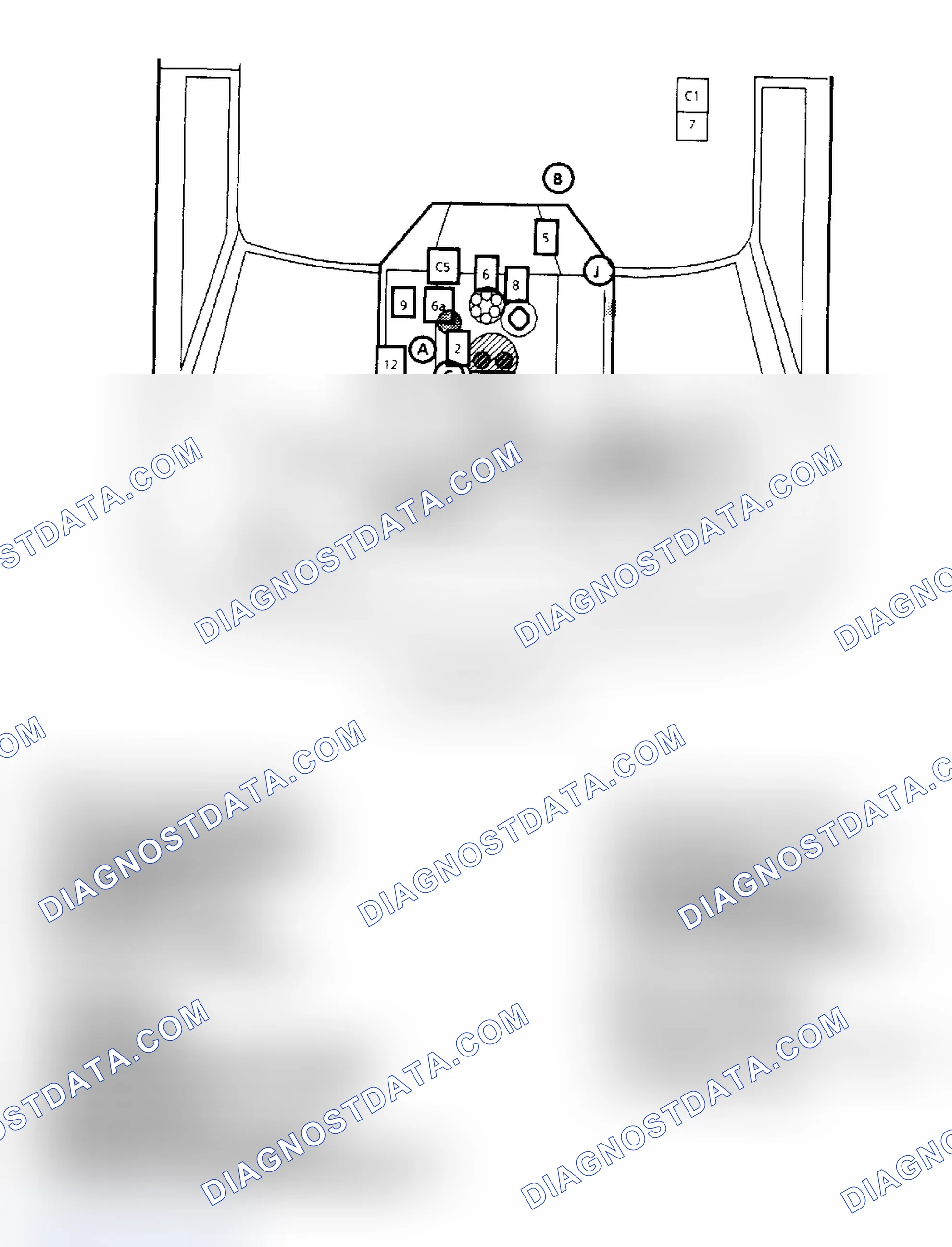 Scheme 143: Component Locations for "G" Series 4.3L