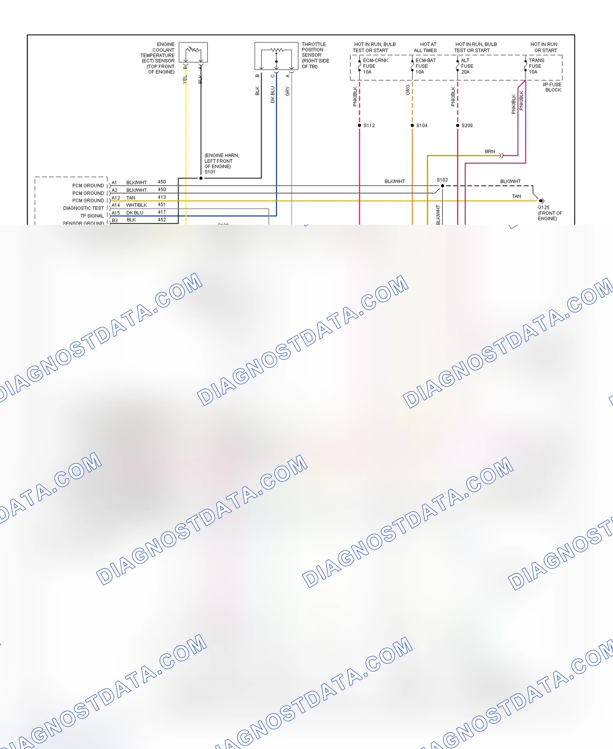 Scheme 171: Wiring Diagram ("P" Series - 5.7L & 7.4L)