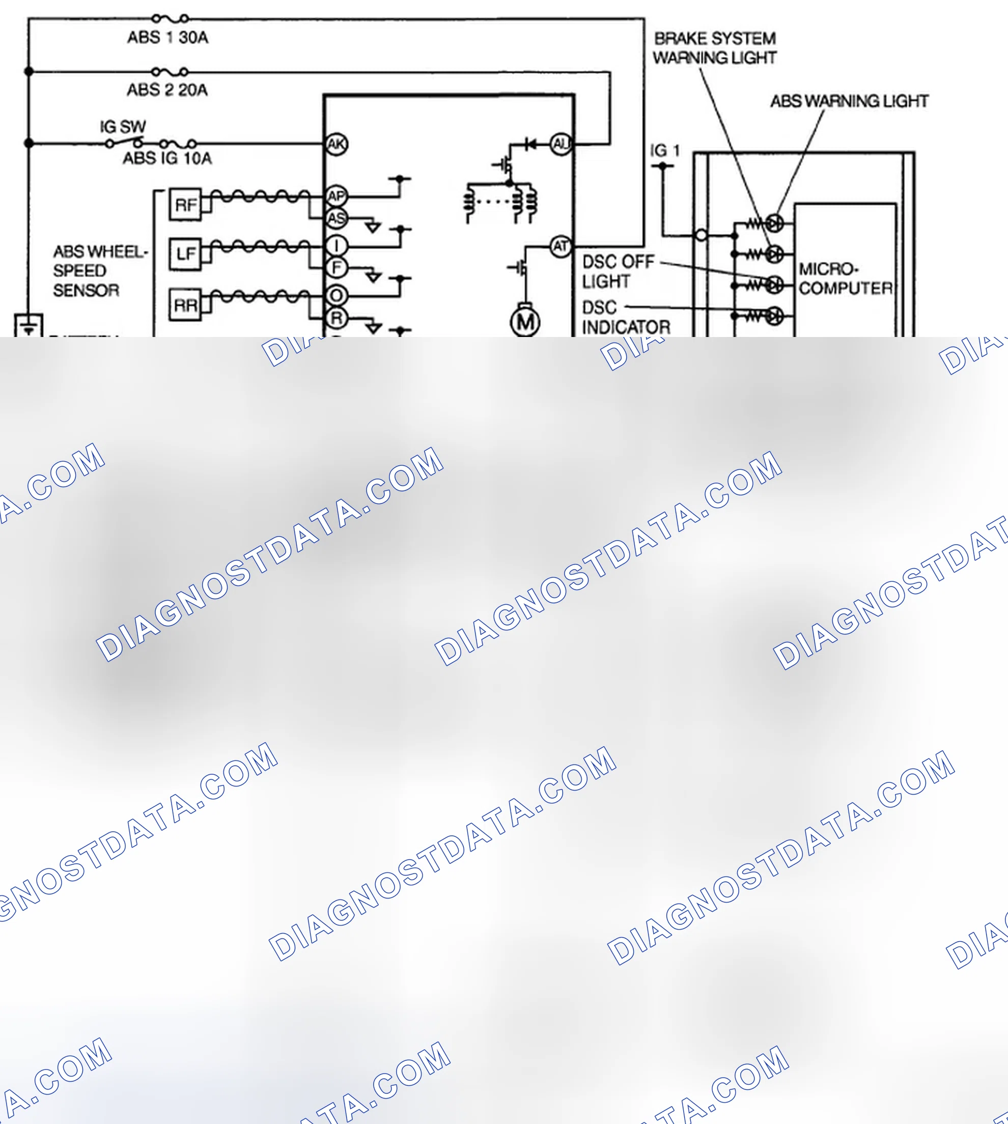 Scheme 1: DYNAMIC STABILITY CONTROL WIRING DIAGRAM [DYNAMIC STABILITY CONTROL (DSC)]