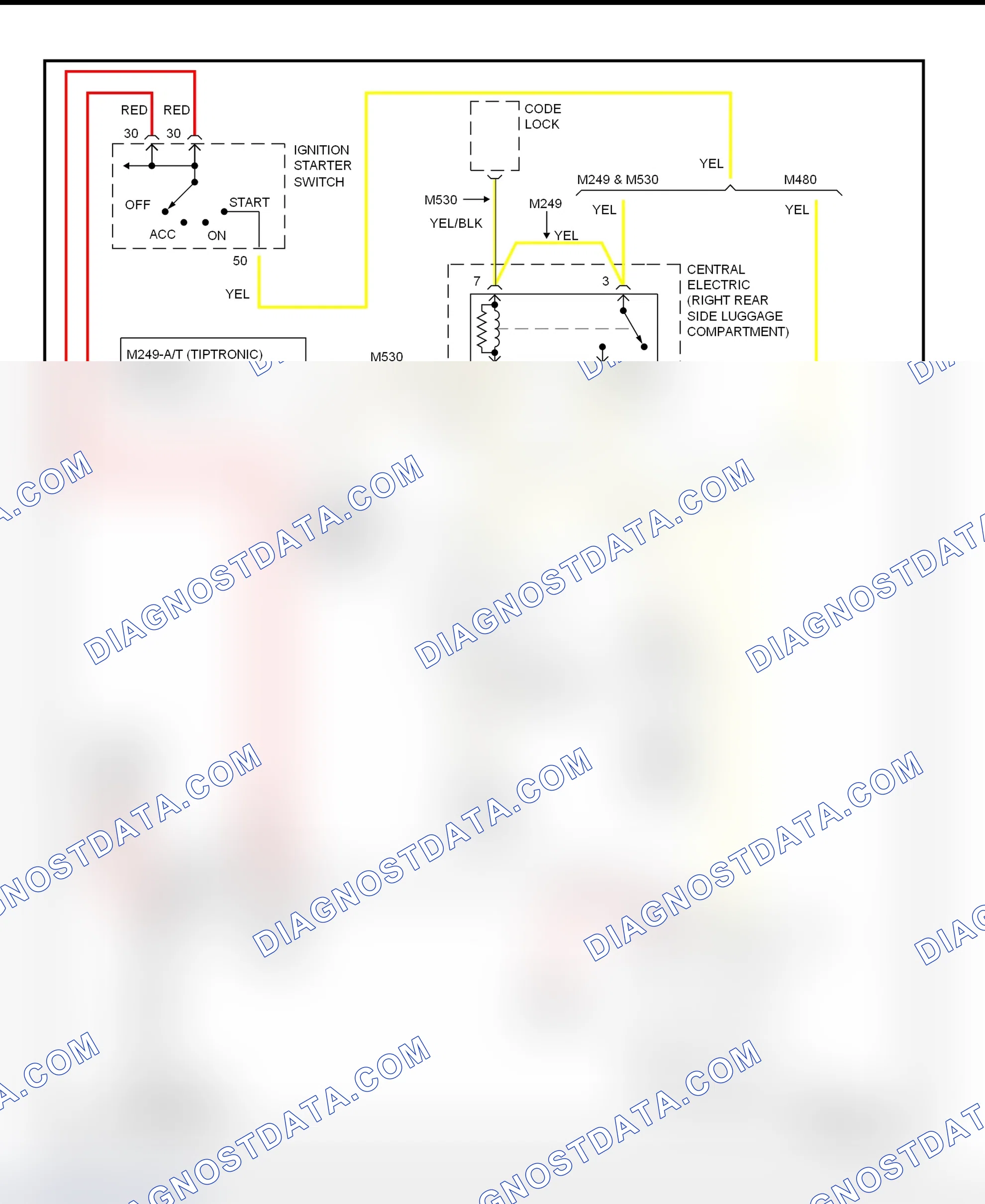 Scheme 4: Starting System Wiring Diagram (1995 911 Early Production)