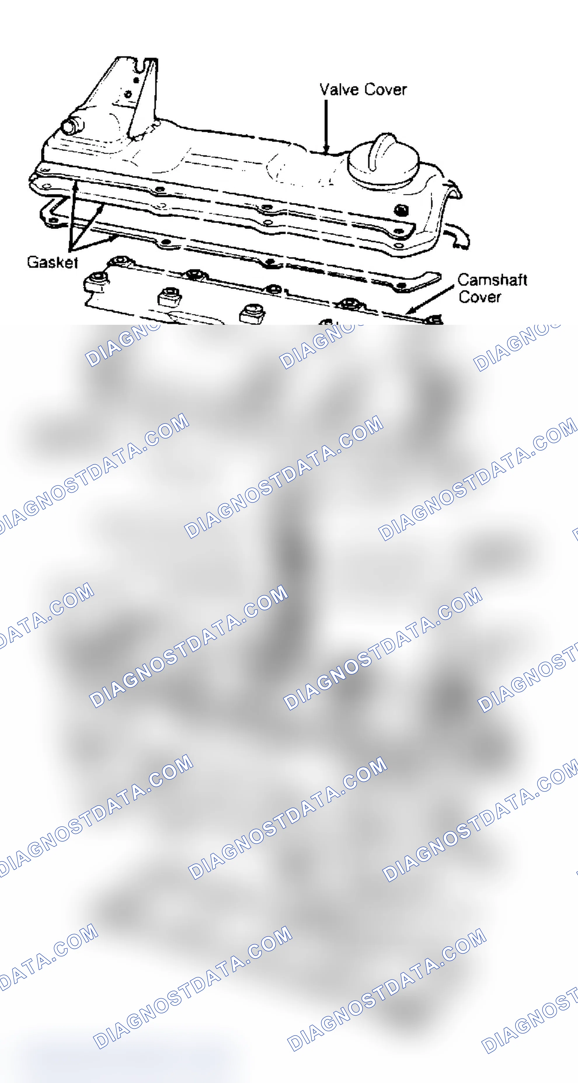Scheme 11: Exploded View of 8-Valve Cylinder Head