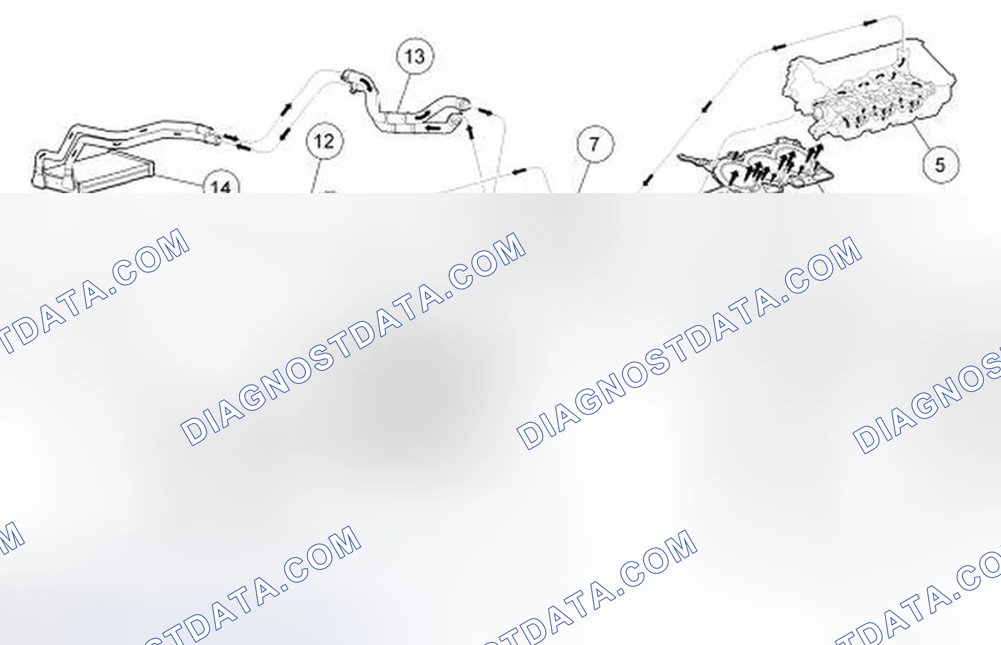 Scheme 21: Coolant Flow Diagram - 3.5L