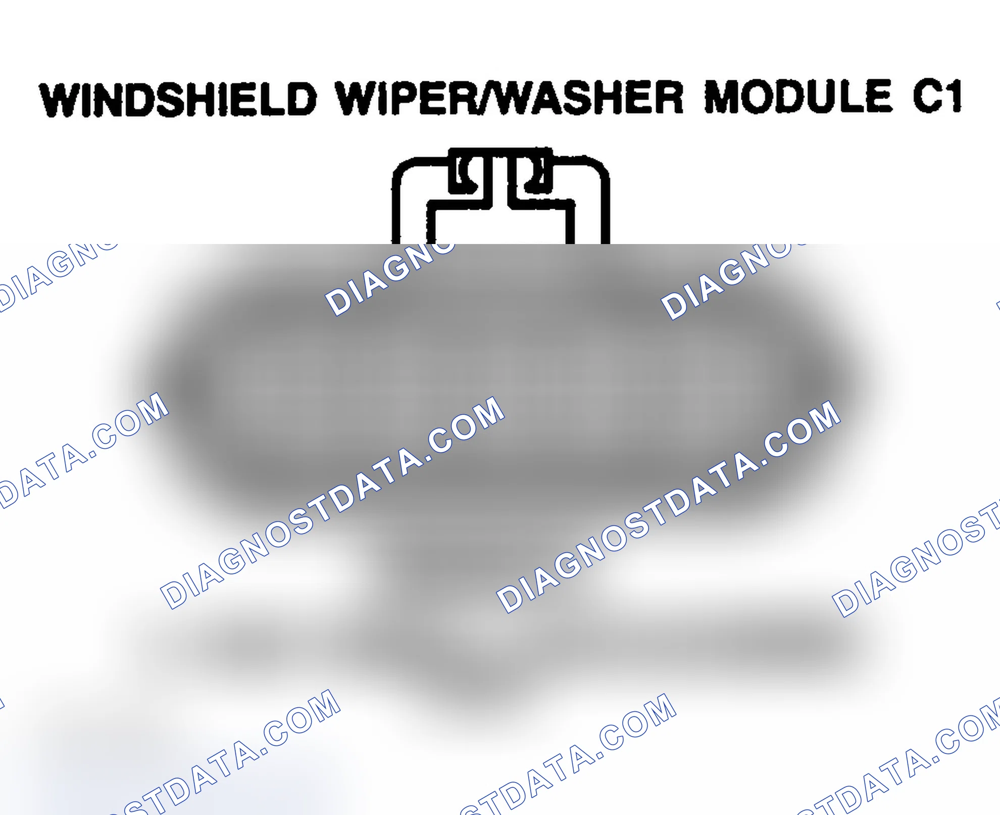 Scheme 245: WINDSHIELD WIPER/WASHER MODULE C1
