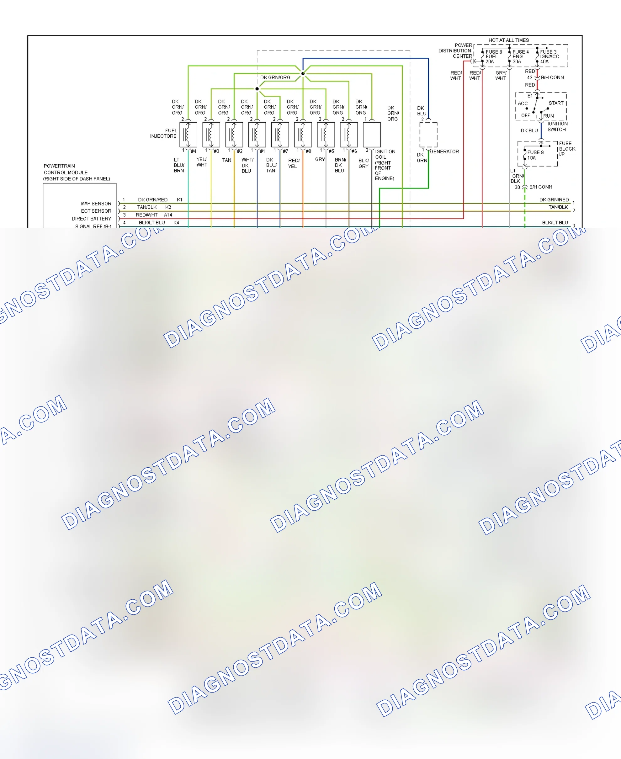 Scheme 139: Wiring Diagram (Ram Pickup - 5.2L & 5.9L - 1 Of 2)