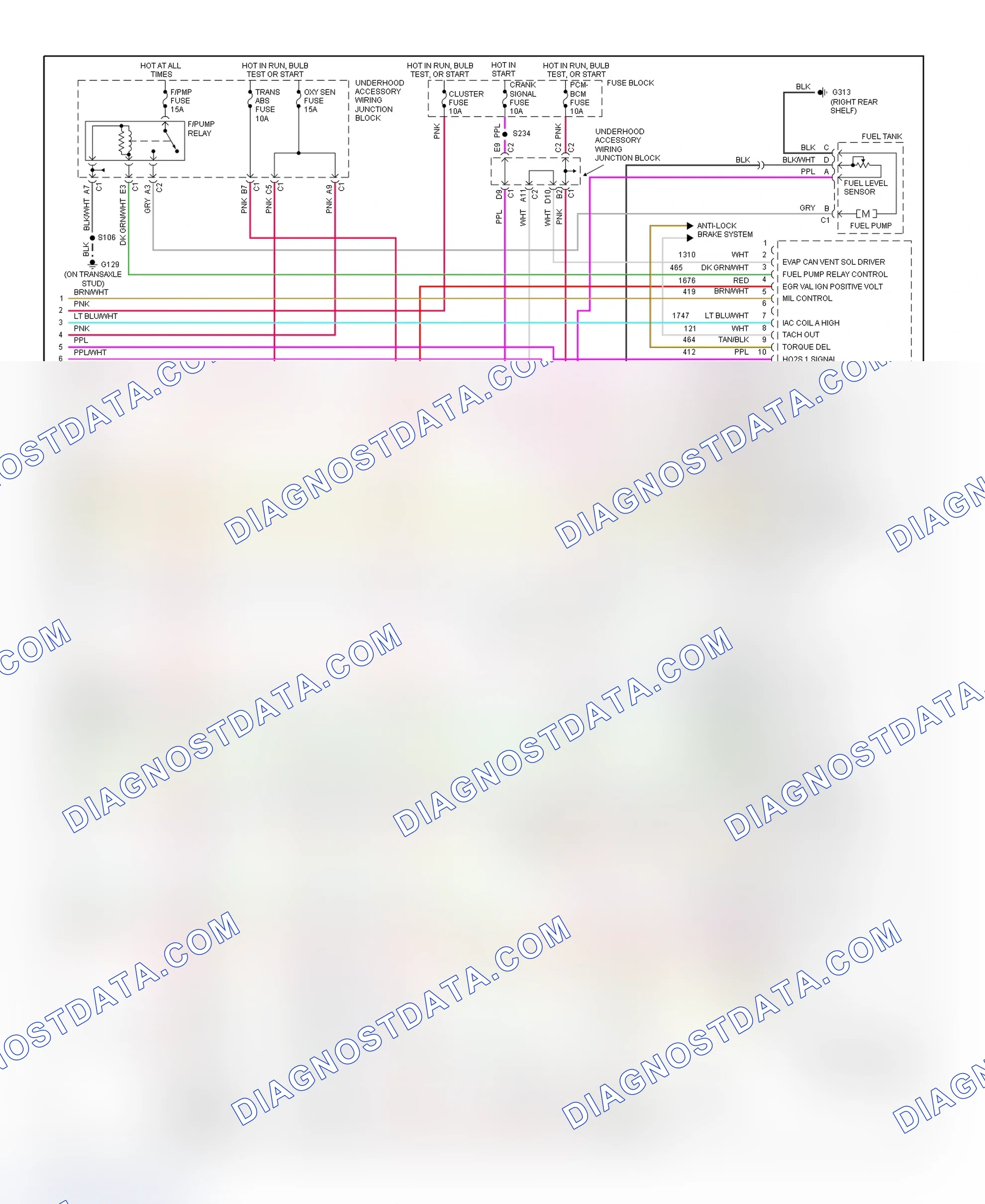 Scheme 125: PCM Wiring Diagram (Intrigue - 3.5L - 4 Of 4)