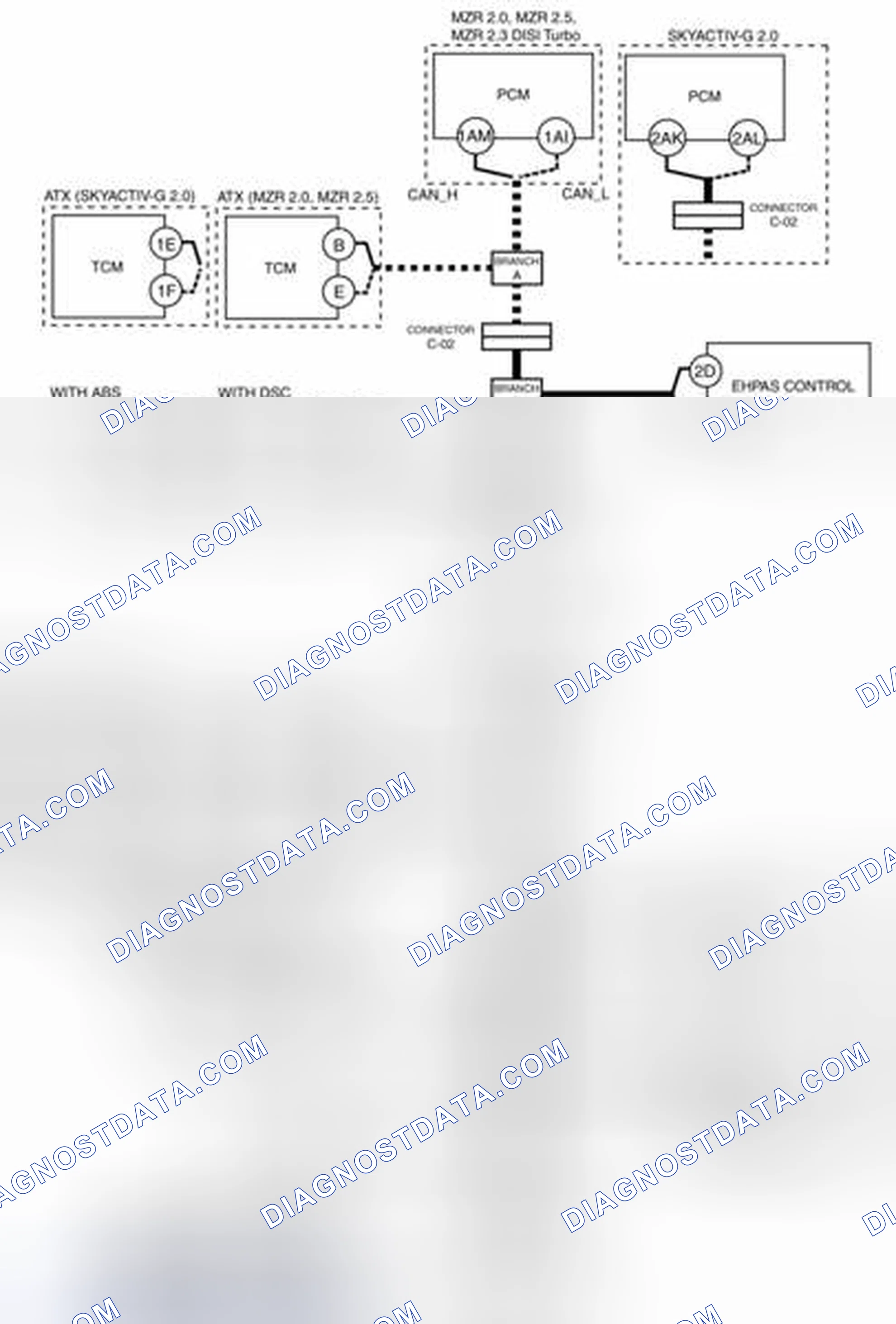 Scheme 83: Branch D And Connector C-50 (Open Circuit) System Wiring Diagram