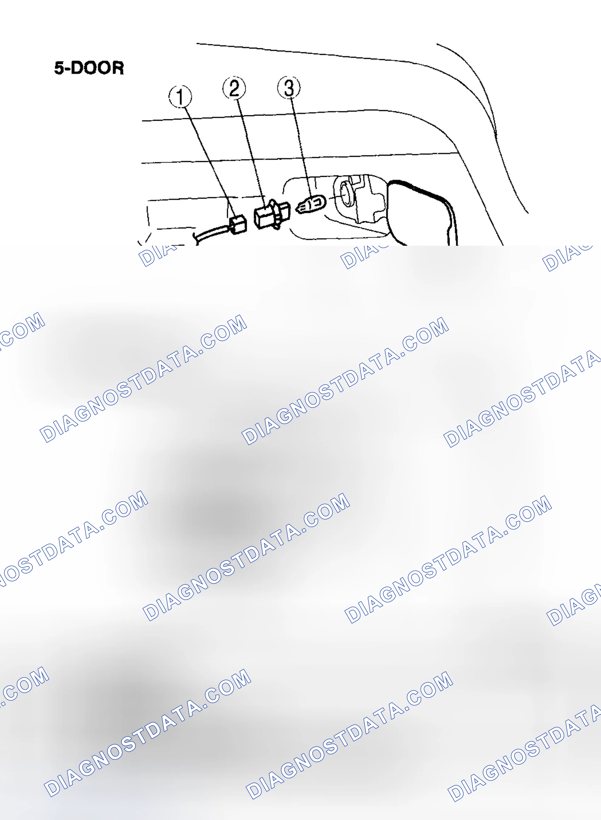 Scheme 63: REAR COMBINATION LIGHT BULB REMOVAL/INSTALLATION [5-DOOR, SPORT WAGON]