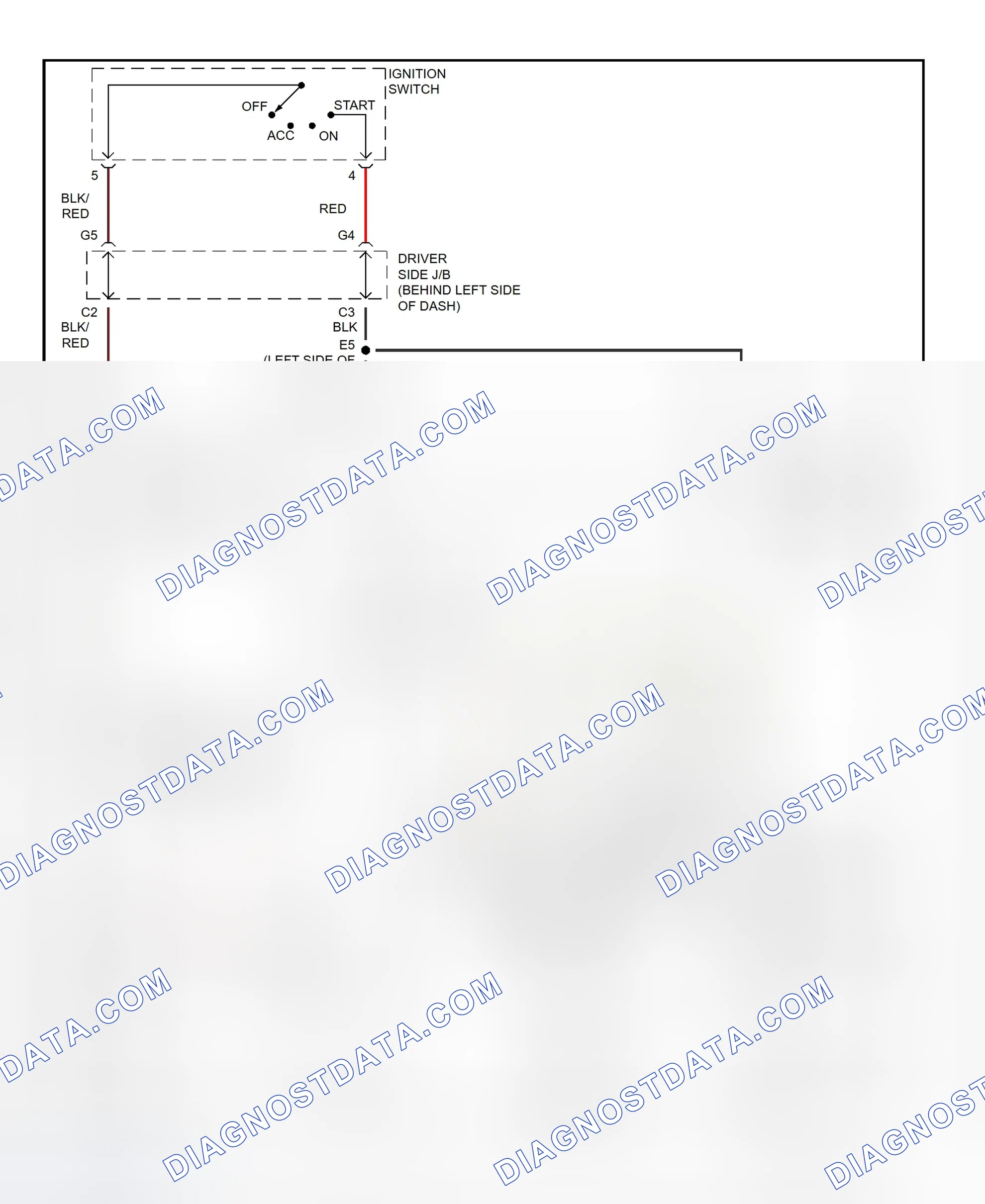 Fig. 30: Starting System Wiring Diagram (RAV4)