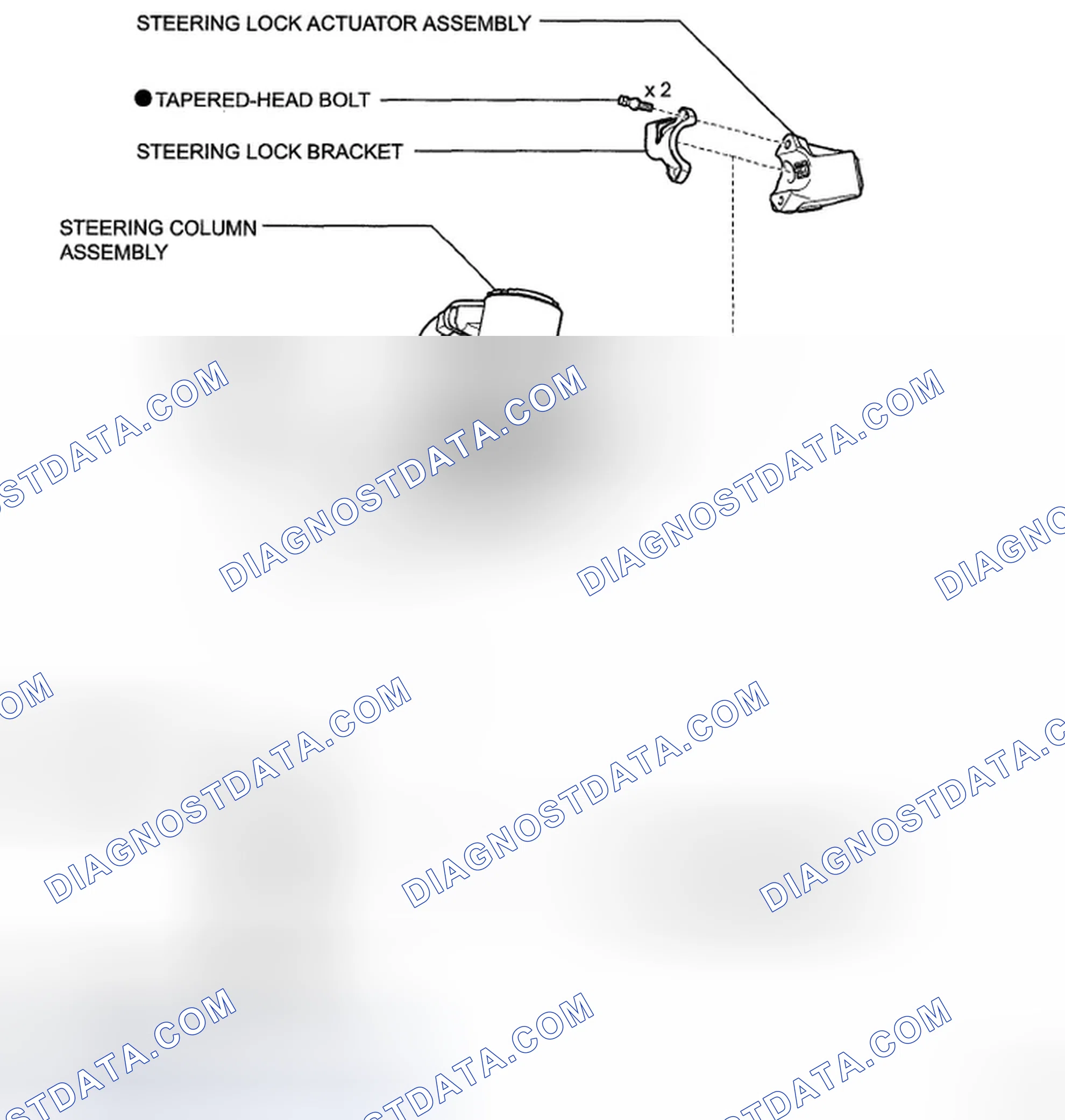 Scheme 103: Identifying Steering Column Assembly Components With Torque Specifications (7 Of 7)