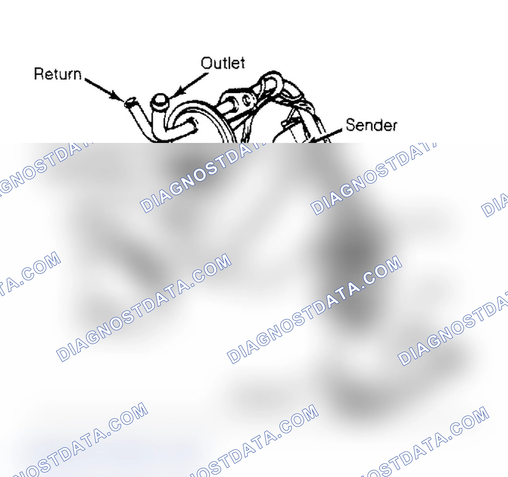Fig. 2: Typical Electric Fuel Pump Installation In Fuel Tank (Ford V8 Shown)