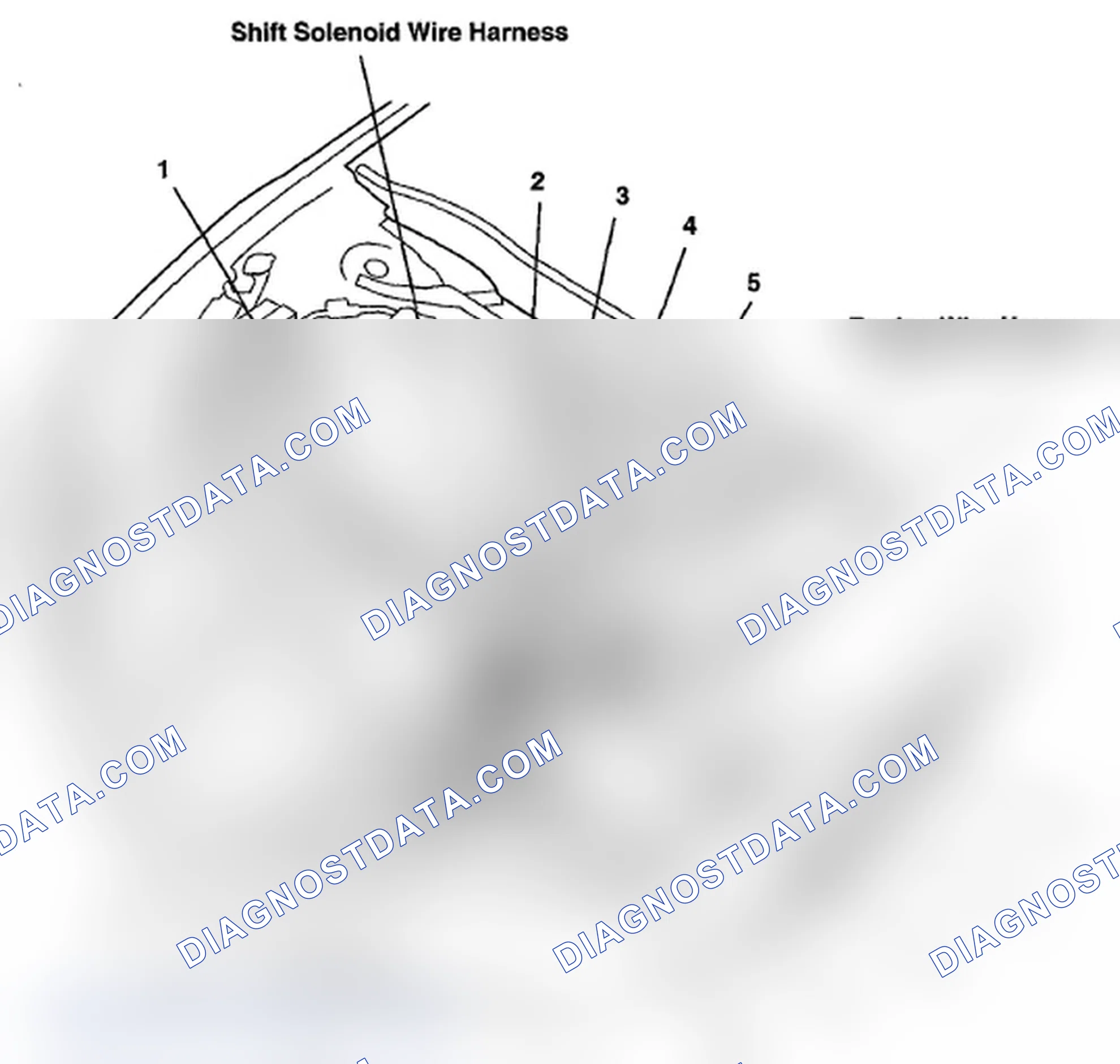 Scheme 513: Identifying Shift Solenoid Wire Harness And Engine Wire Harness (Page 203-9)