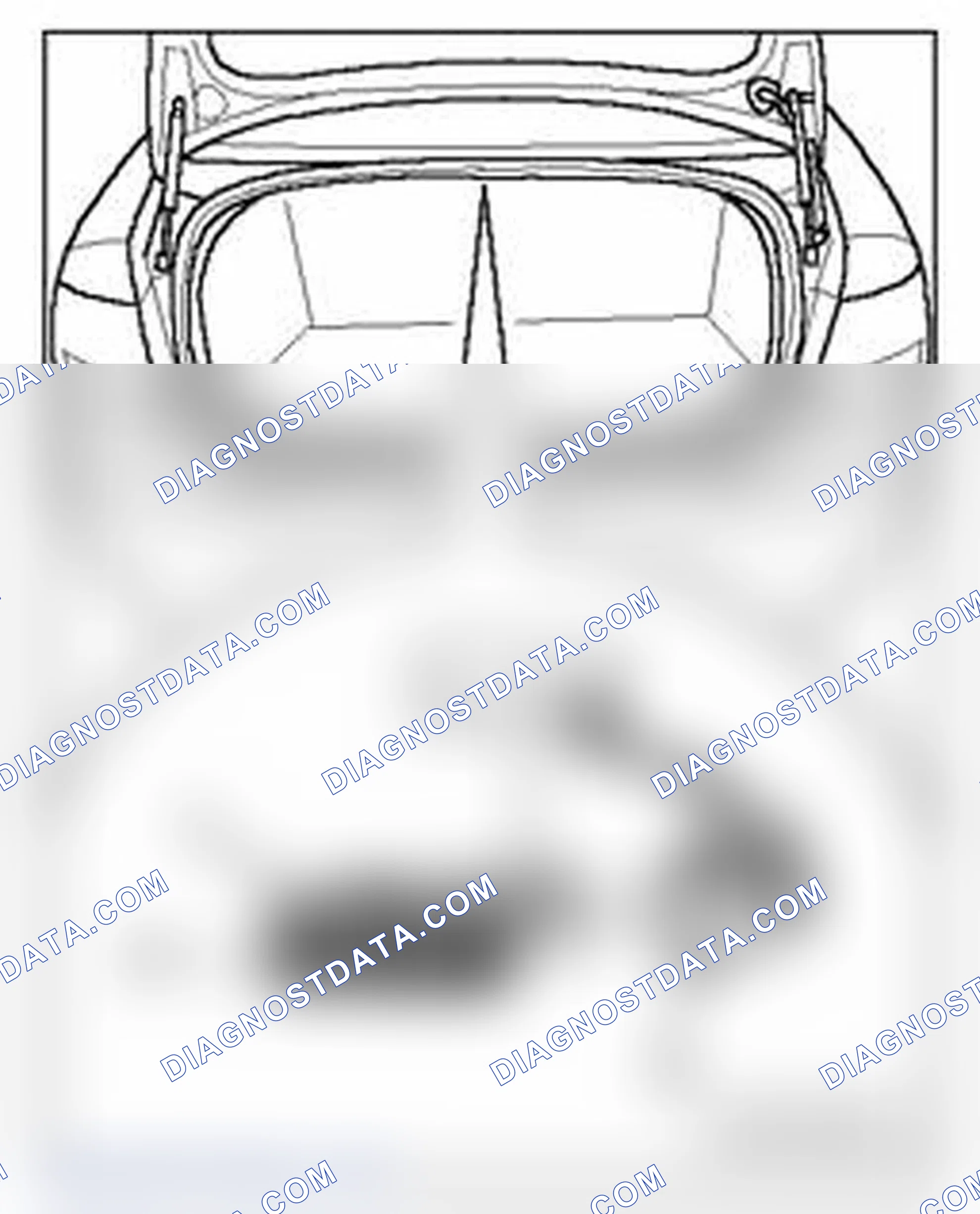Scheme 340: Luggage Compartment Light W3 - Sedan, removing and installing