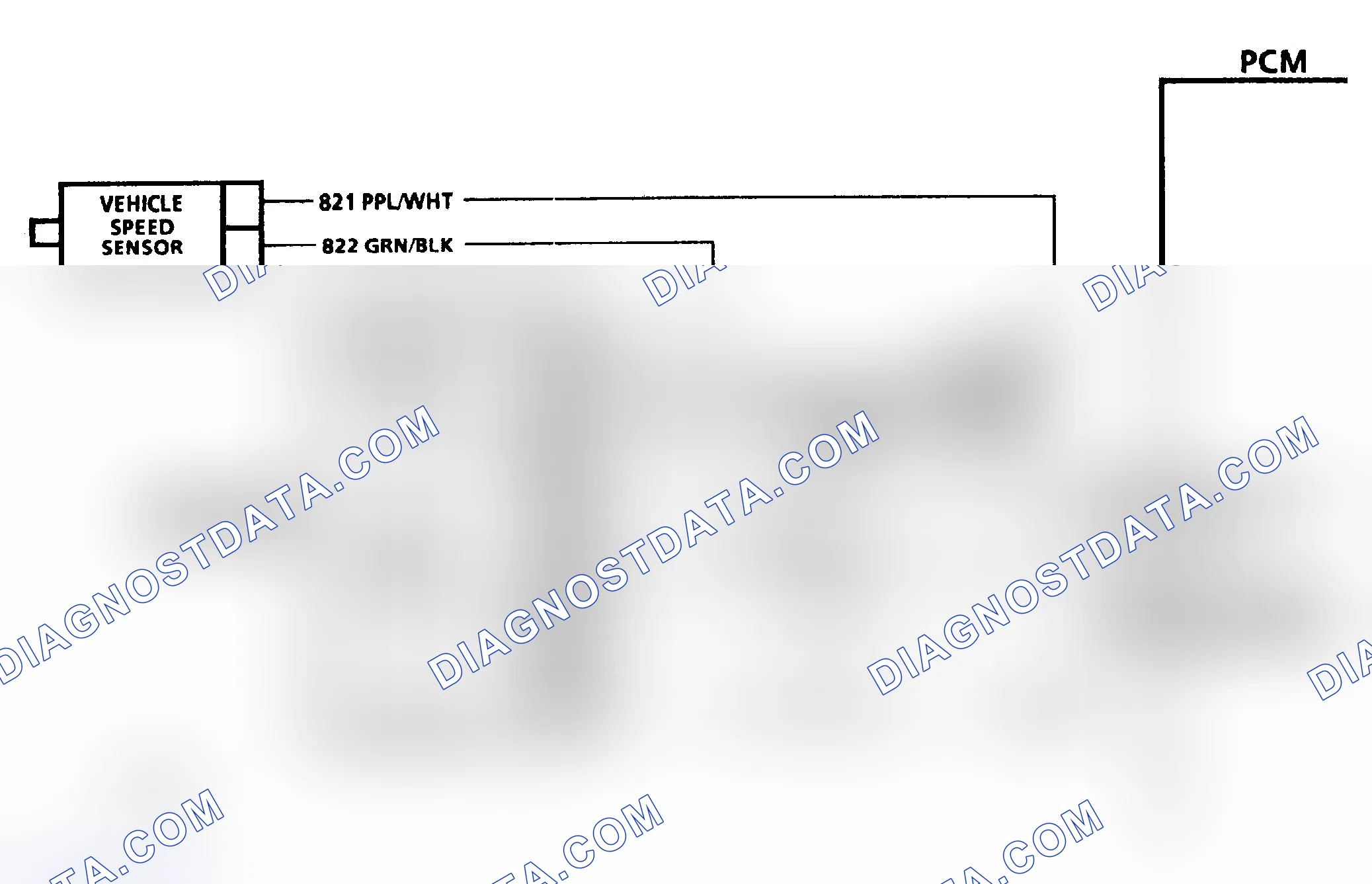 Scheme 105: Code 24 Schematic ("G" Series A/T) Vehicle Speed Sensor Transmission Output Signal