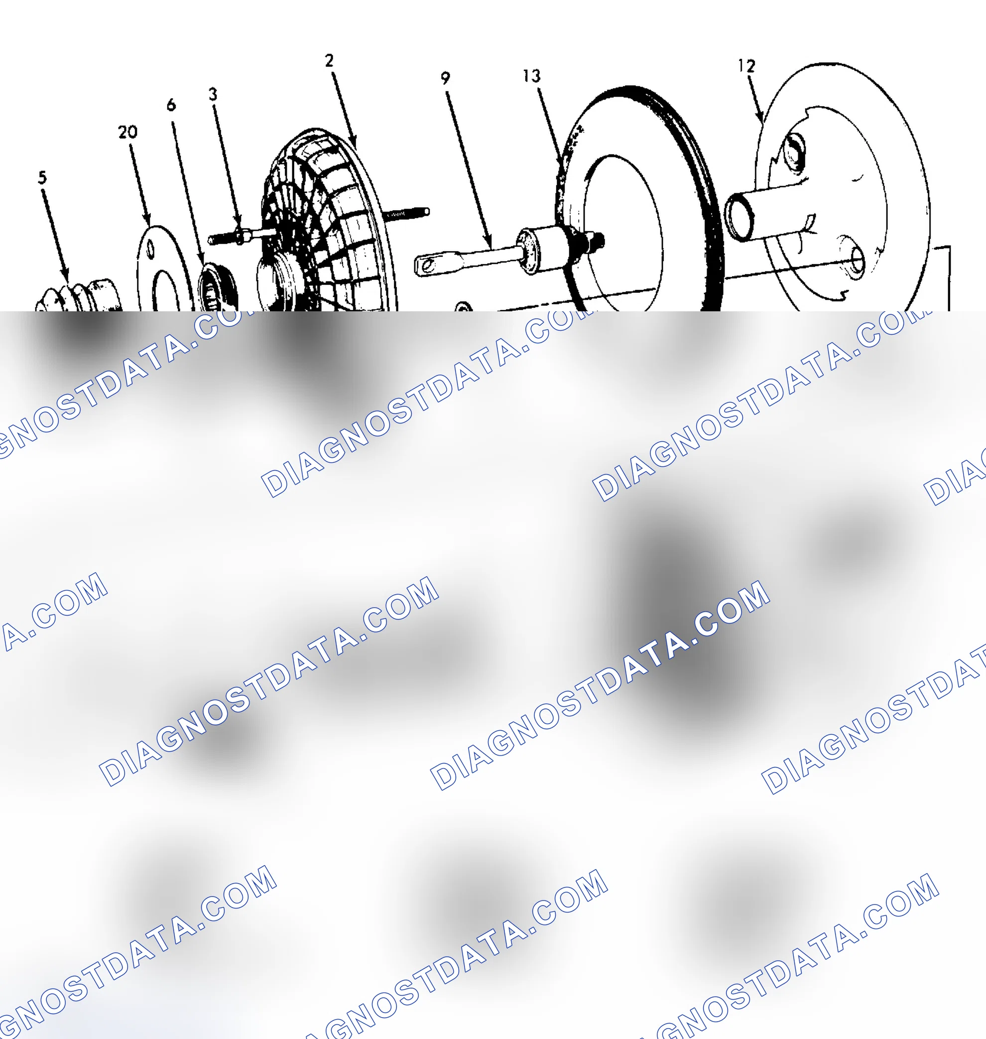 Scheme 7: Exploded View of Single Diaphragm Power Brake Booster