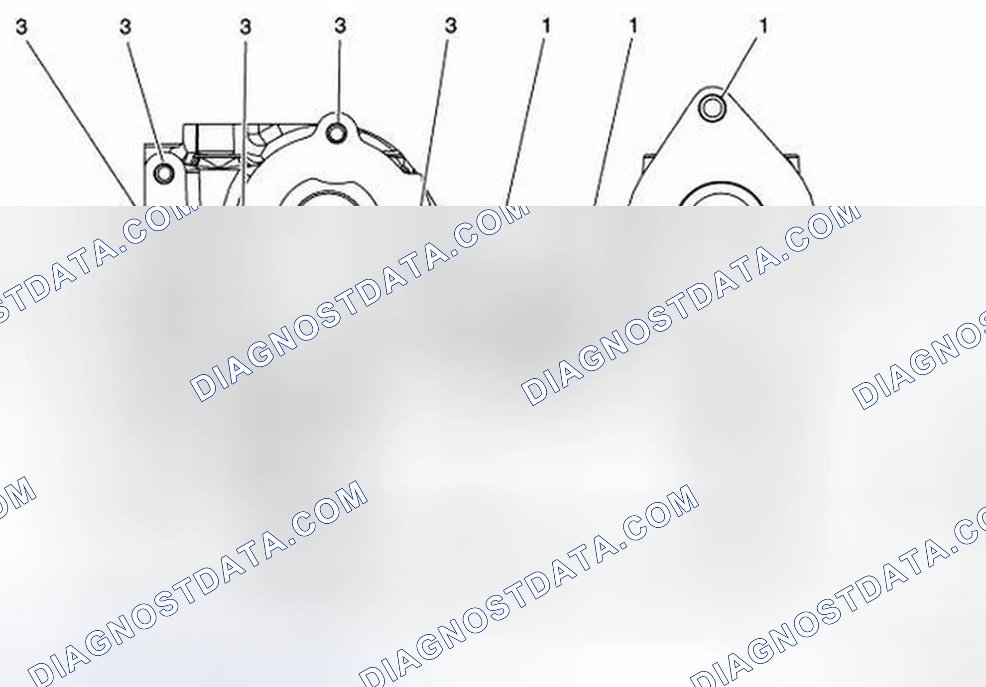 Scheme 351: Cylinder Head - Back View